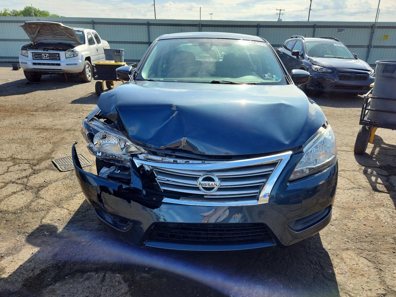 2013 Nissan Sentra Sv Blue vin: 1N4AB7AP2DN904594