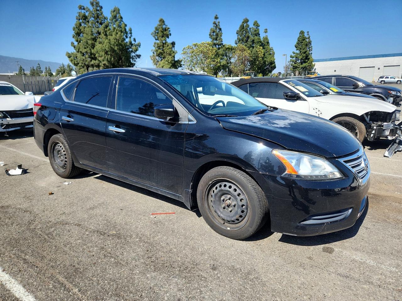 2014 Nissan Sentra Sv Черный vin: 1N4AB7AP2EN855169
