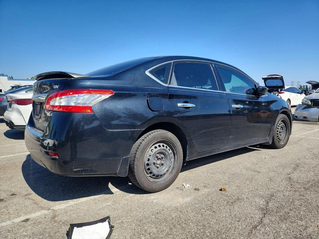 2014 Nissan Sentra Sv Черный vin: 1N4AB7AP2EN855169