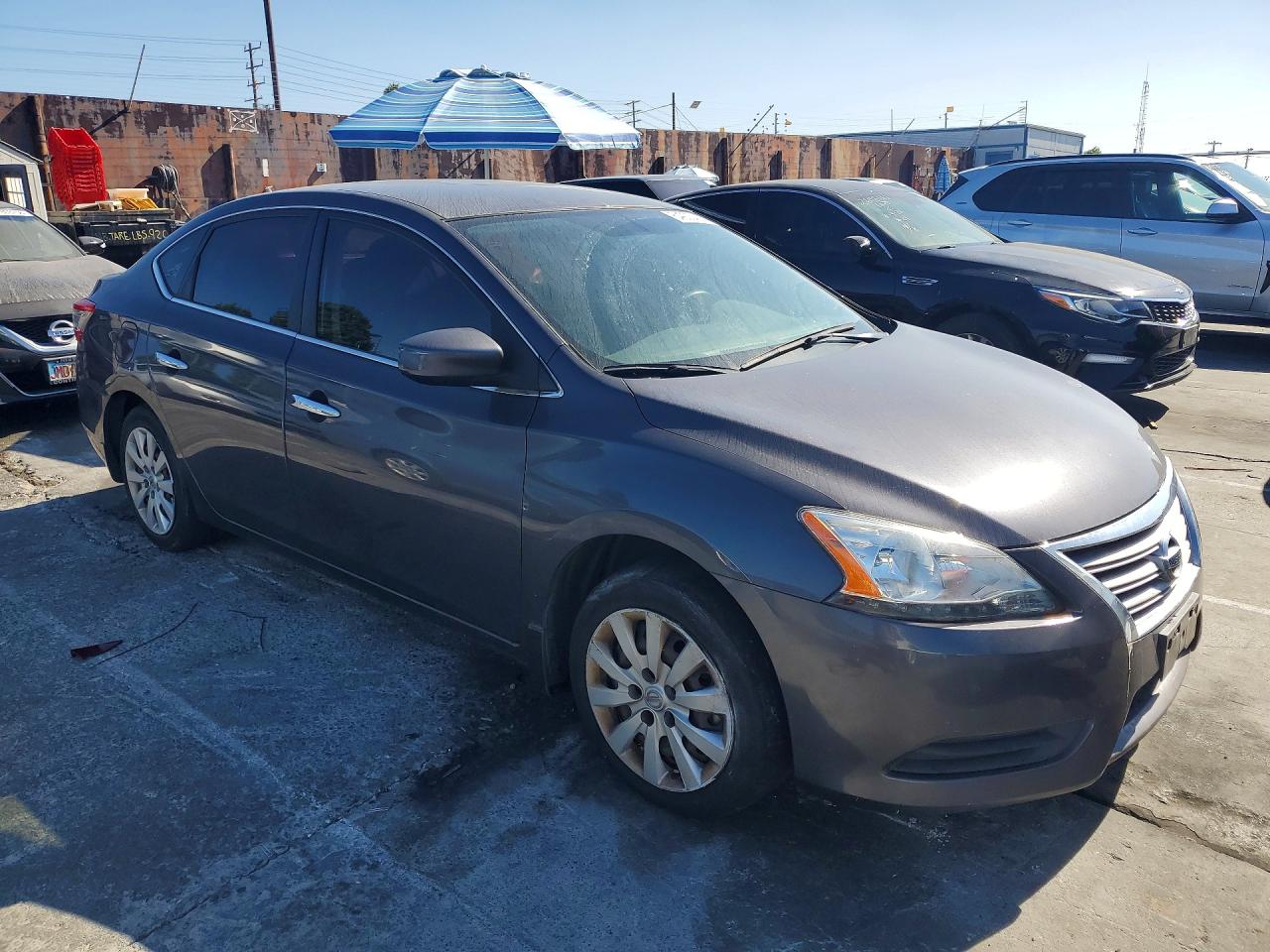 2014 Nissan Sentra Sv Gray vin: 1N4AB7AP2EN855981
