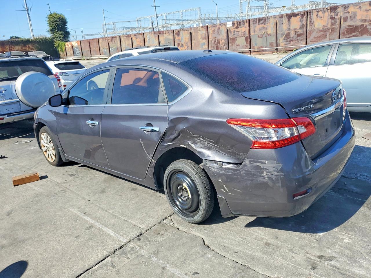 2014 Nissan Sentra Sv Gray vin: 1N4AB7AP2EN855981