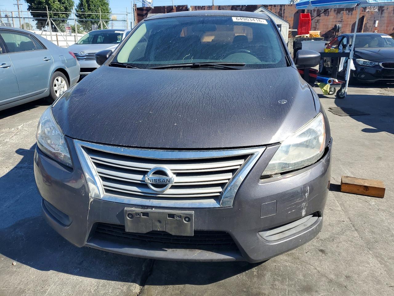 2014 Nissan Sentra Sv Gray vin: 1N4AB7AP2EN855981