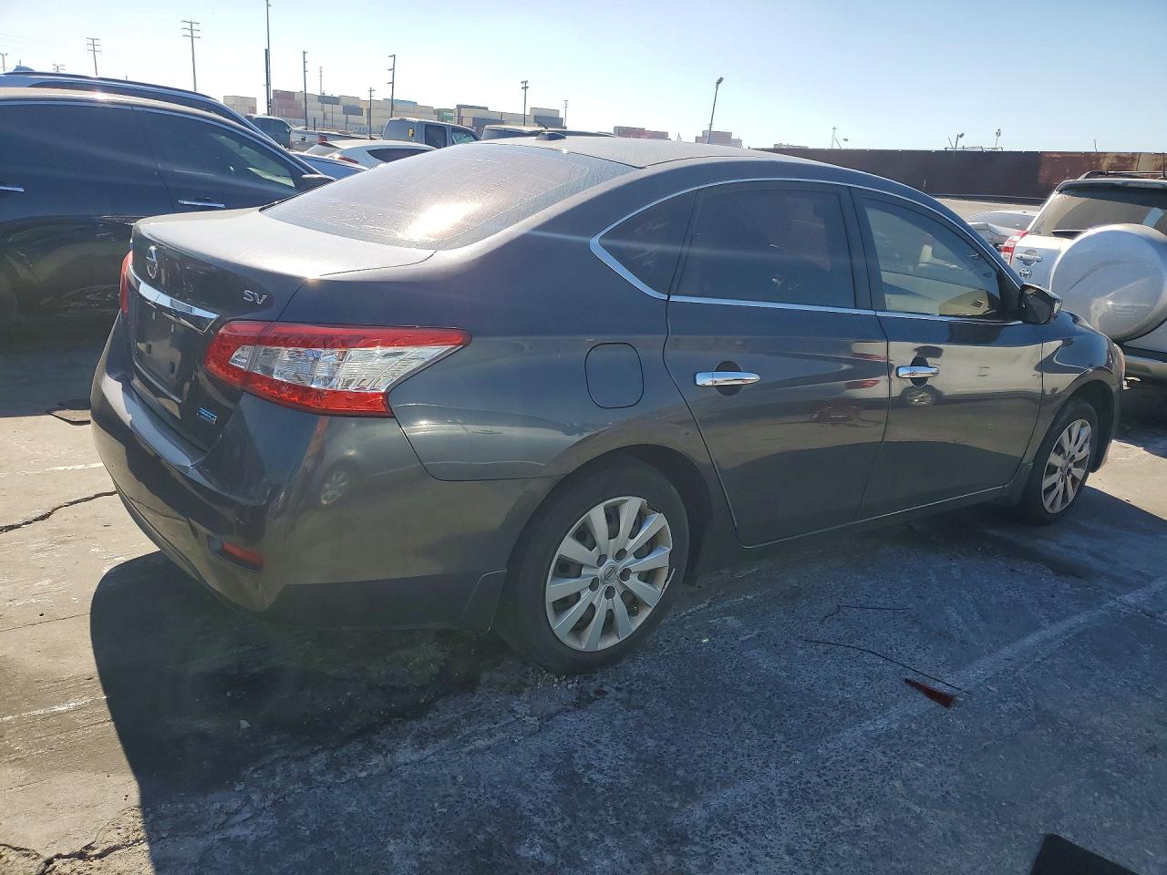 2014 Nissan Sentra Sv Gray vin: 1N4AB7AP2EN855981