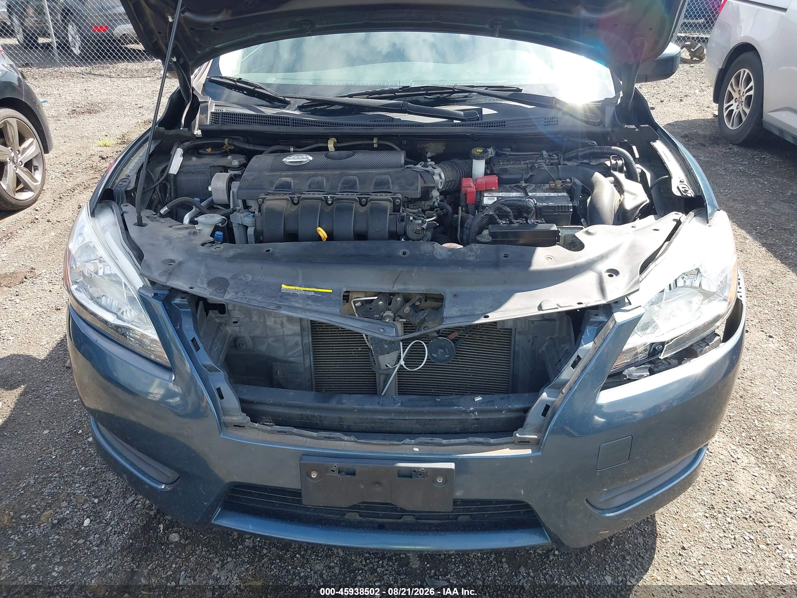 2013 Nissan Sentra Sv Синий vin: 1N4AB7AP3DN902935