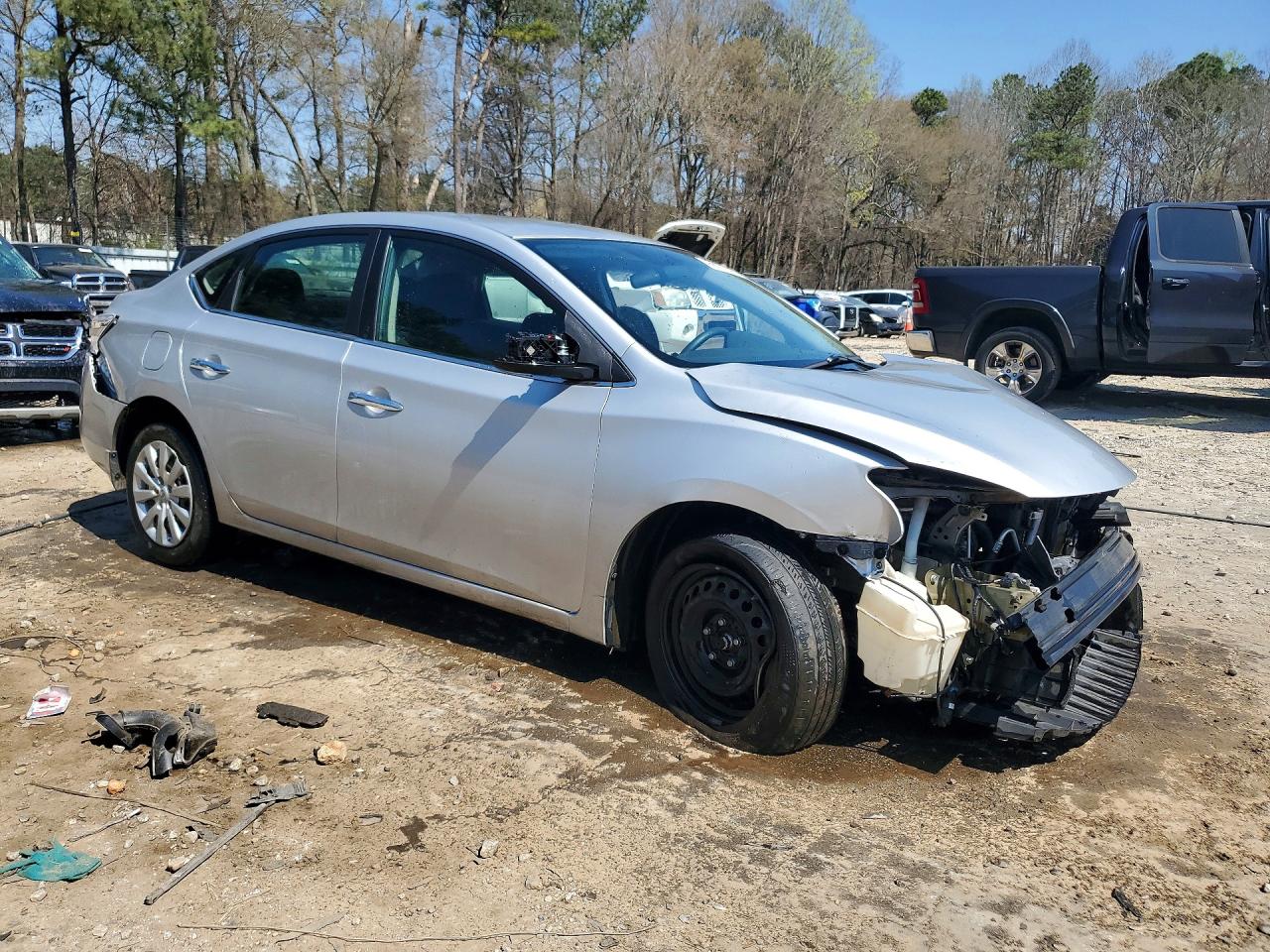 2013 Nissan Sentra S Silver vin: 1N4AB7AP3DN905527
