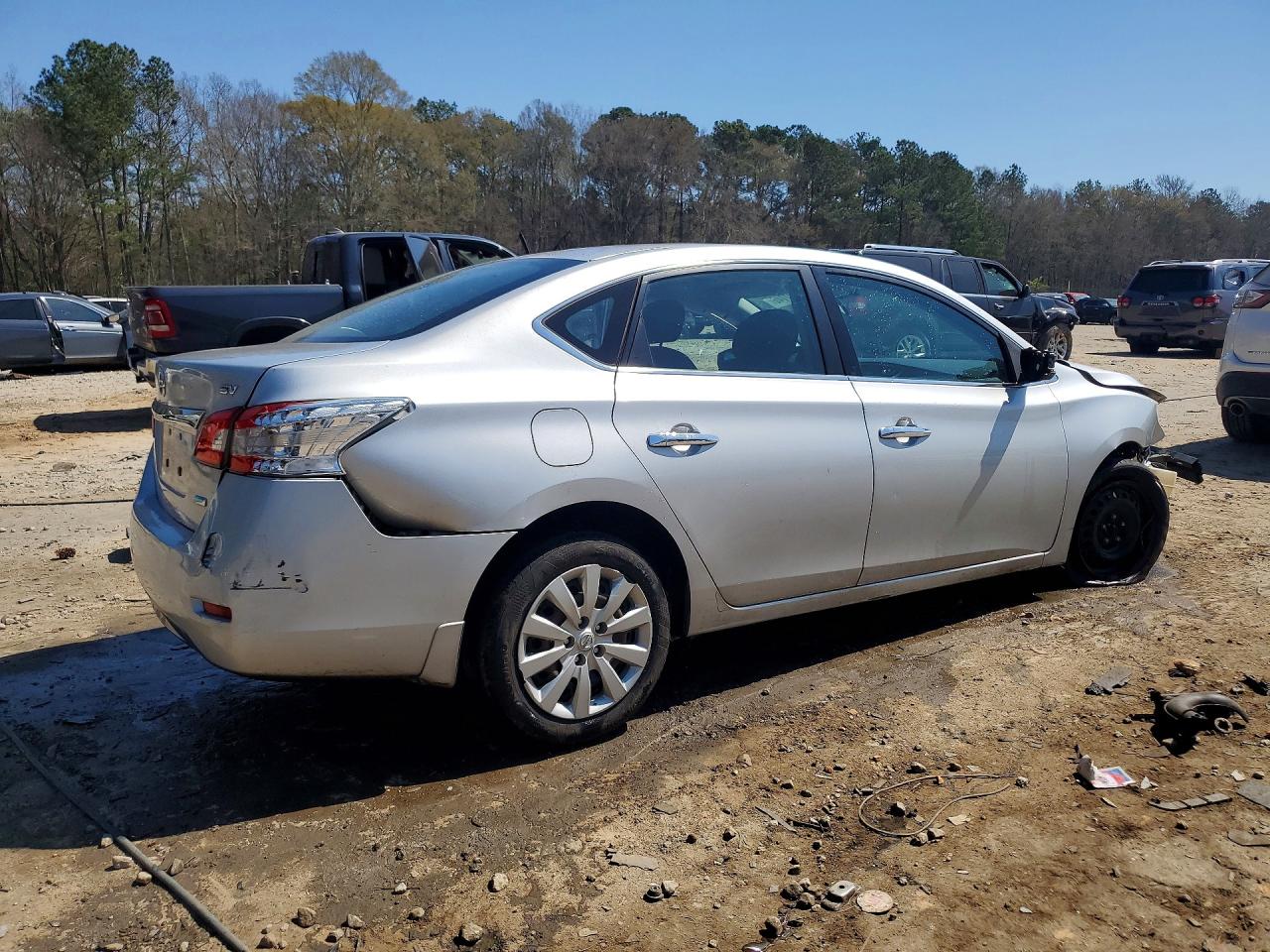 2013 Nissan Sentra S Silver vin: 1N4AB7AP3DN905527