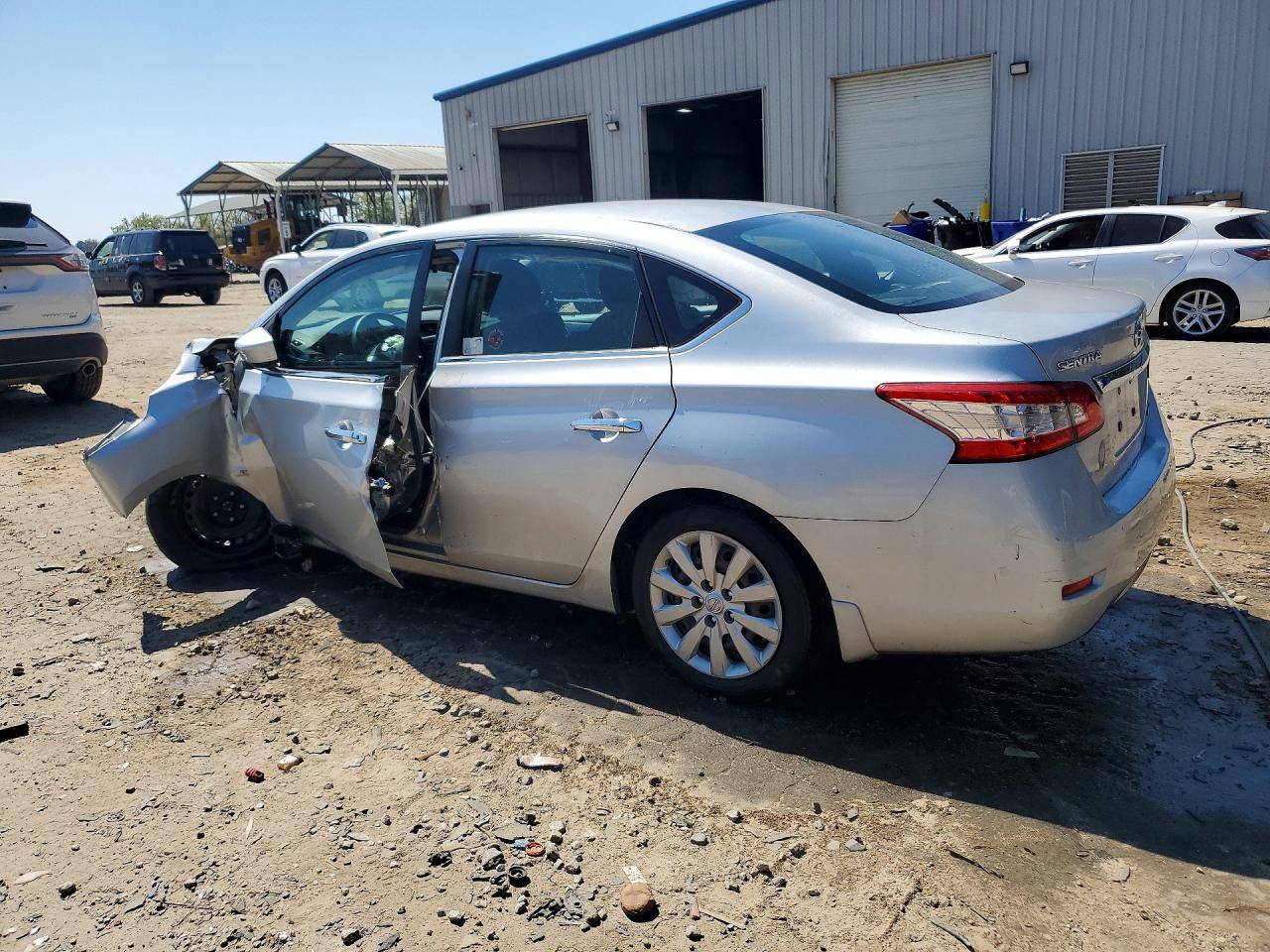2013 Nissan Sentra S Silver vin: 1N4AB7AP3DN905527