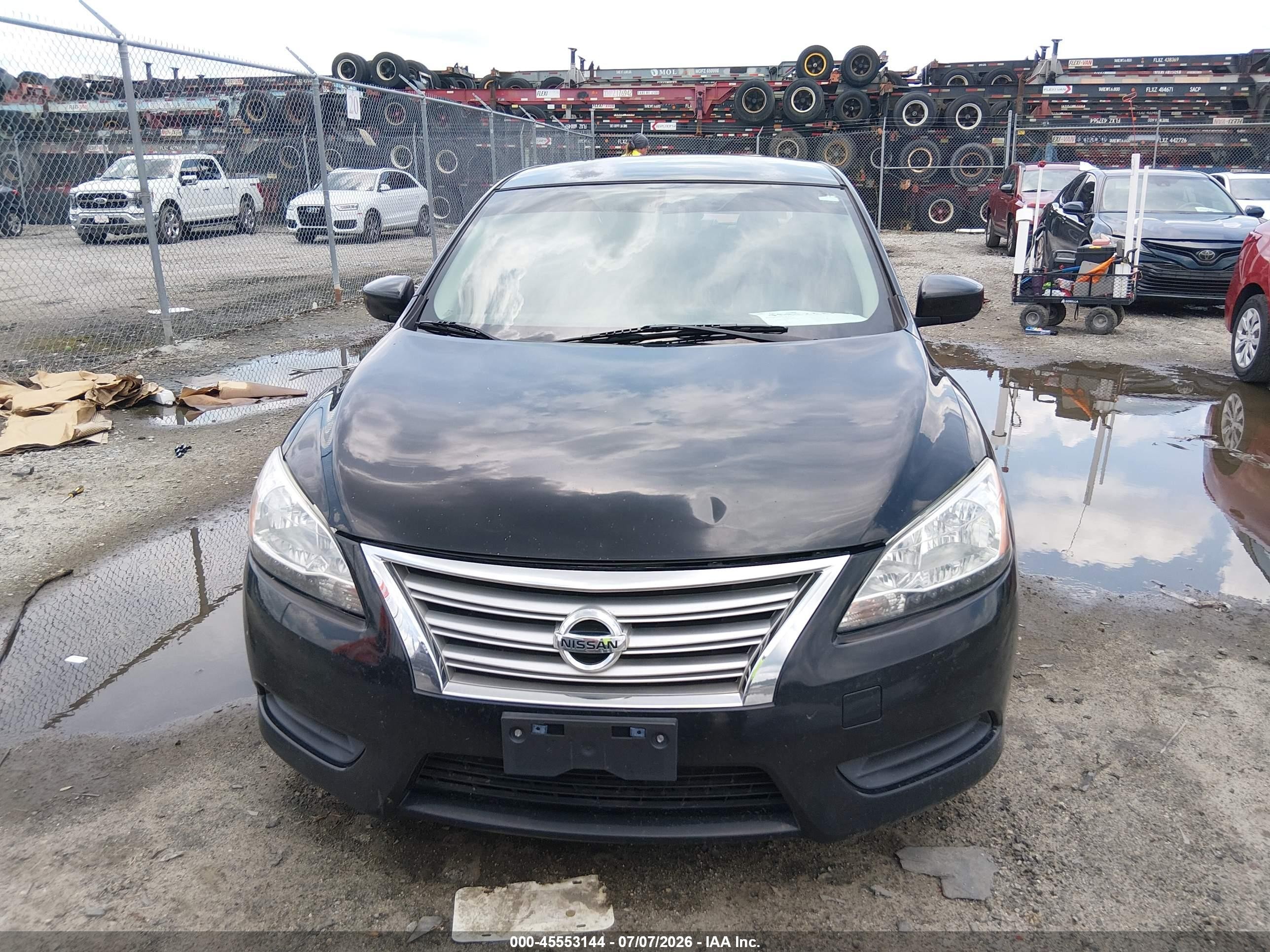 2013 Nissan Sentra Sv Black vin: 1N4AB7AP3DN910467