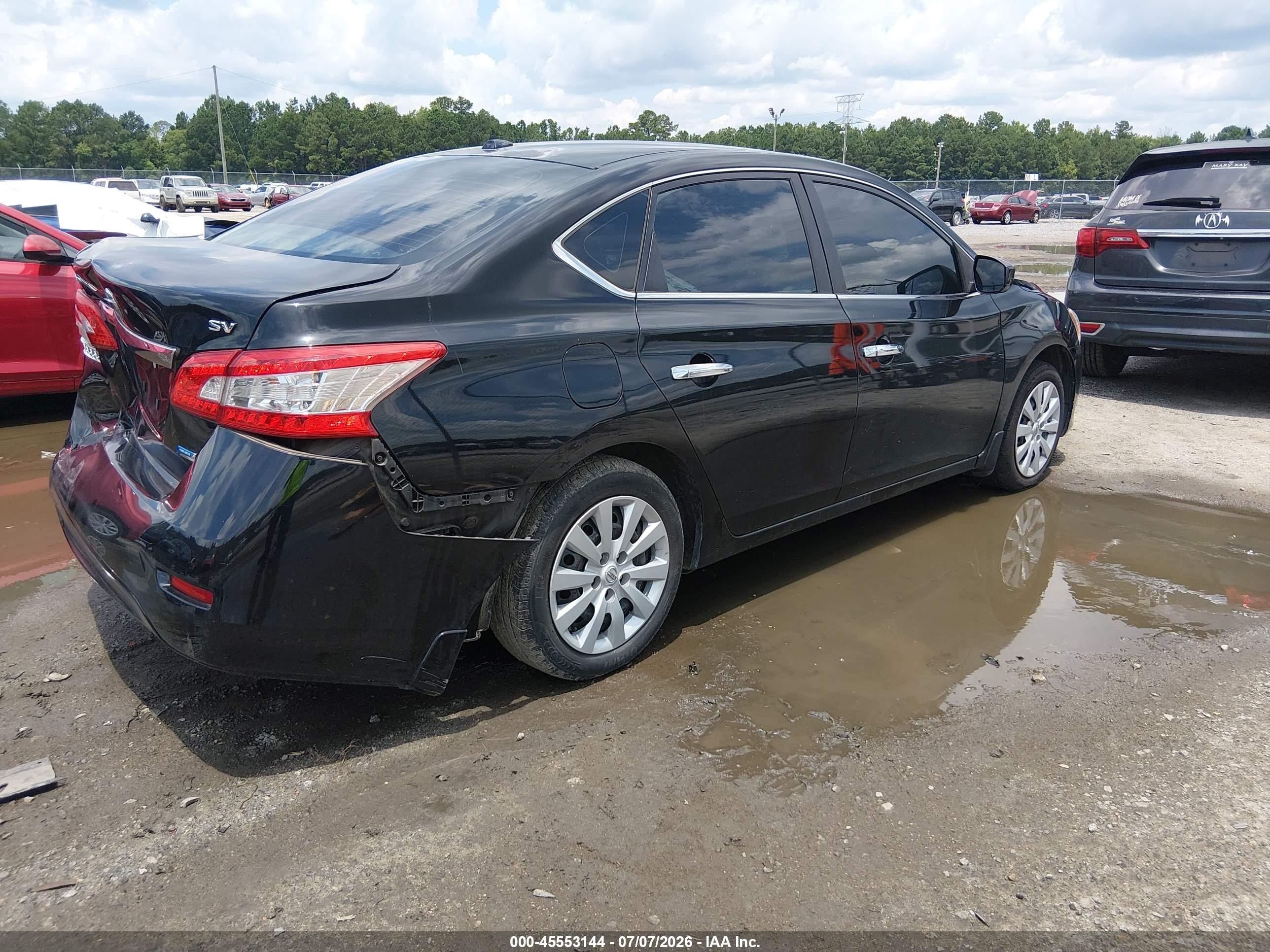 2013 Nissan Sentra Sv Black vin: 1N4AB7AP3DN910467