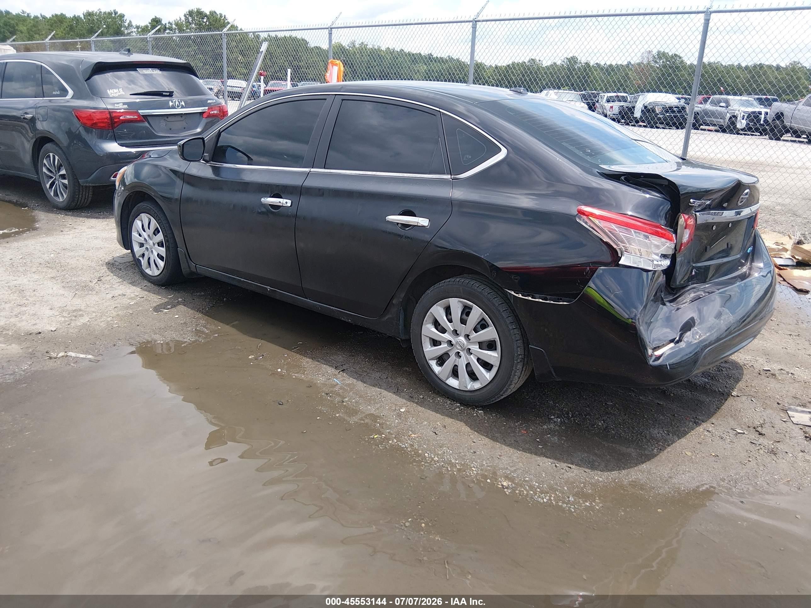 2013 Nissan Sentra Sv Black vin: 1N4AB7AP3DN910467