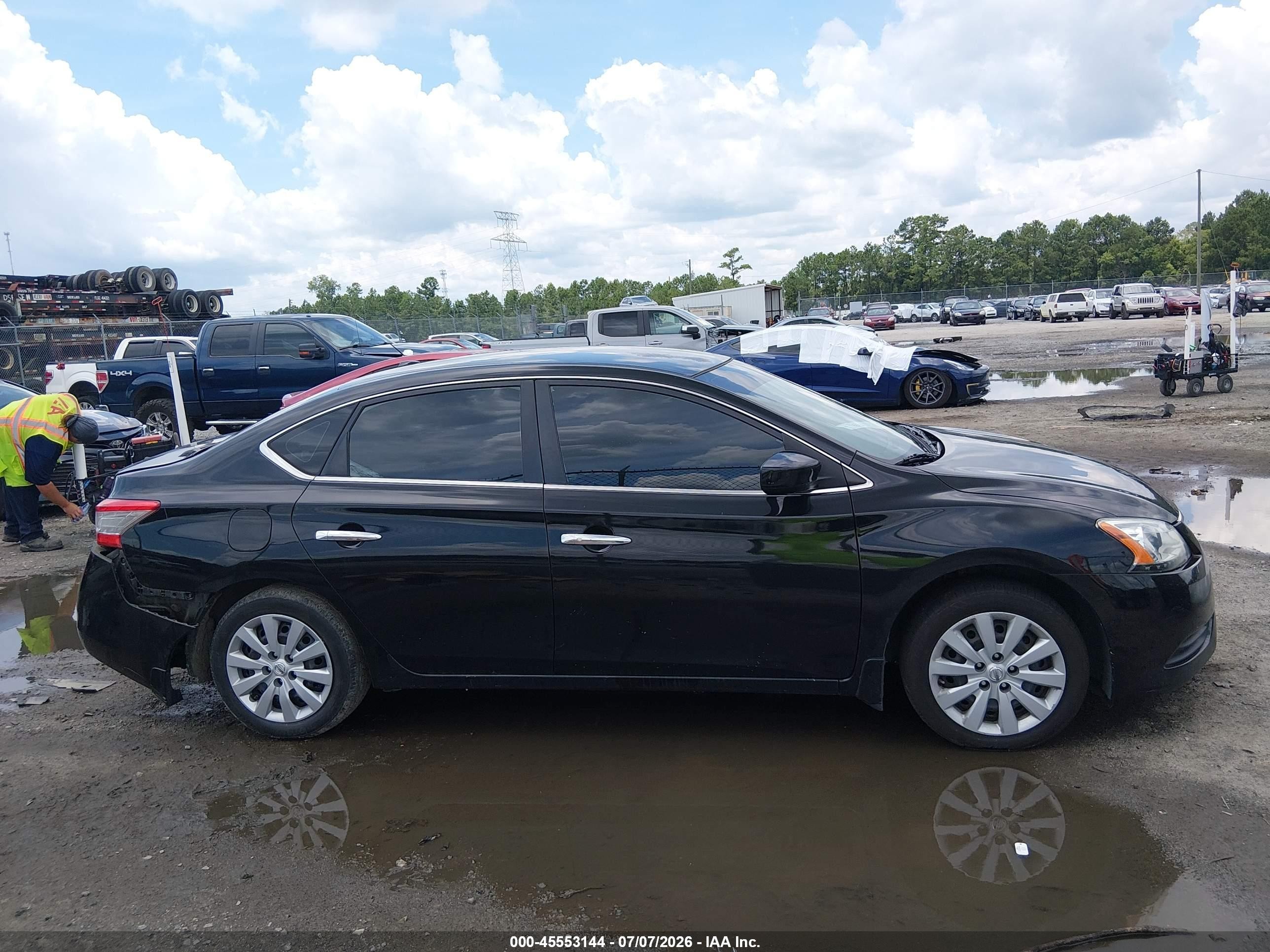2013 Nissan Sentra Sv Black vin: 1N4AB7AP3DN910467