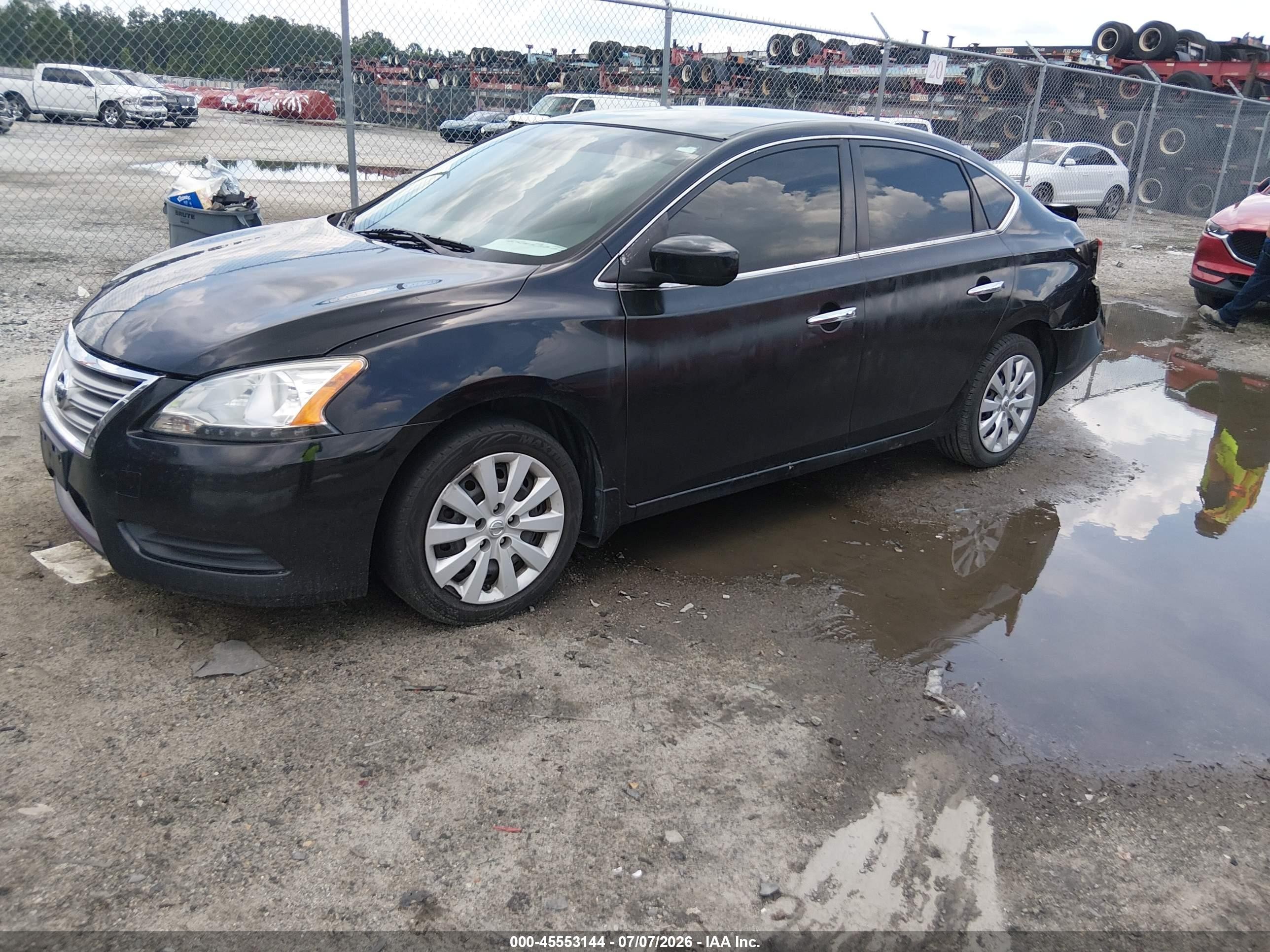 2013 Nissan Sentra Sv Black vin: 1N4AB7AP3DN910467