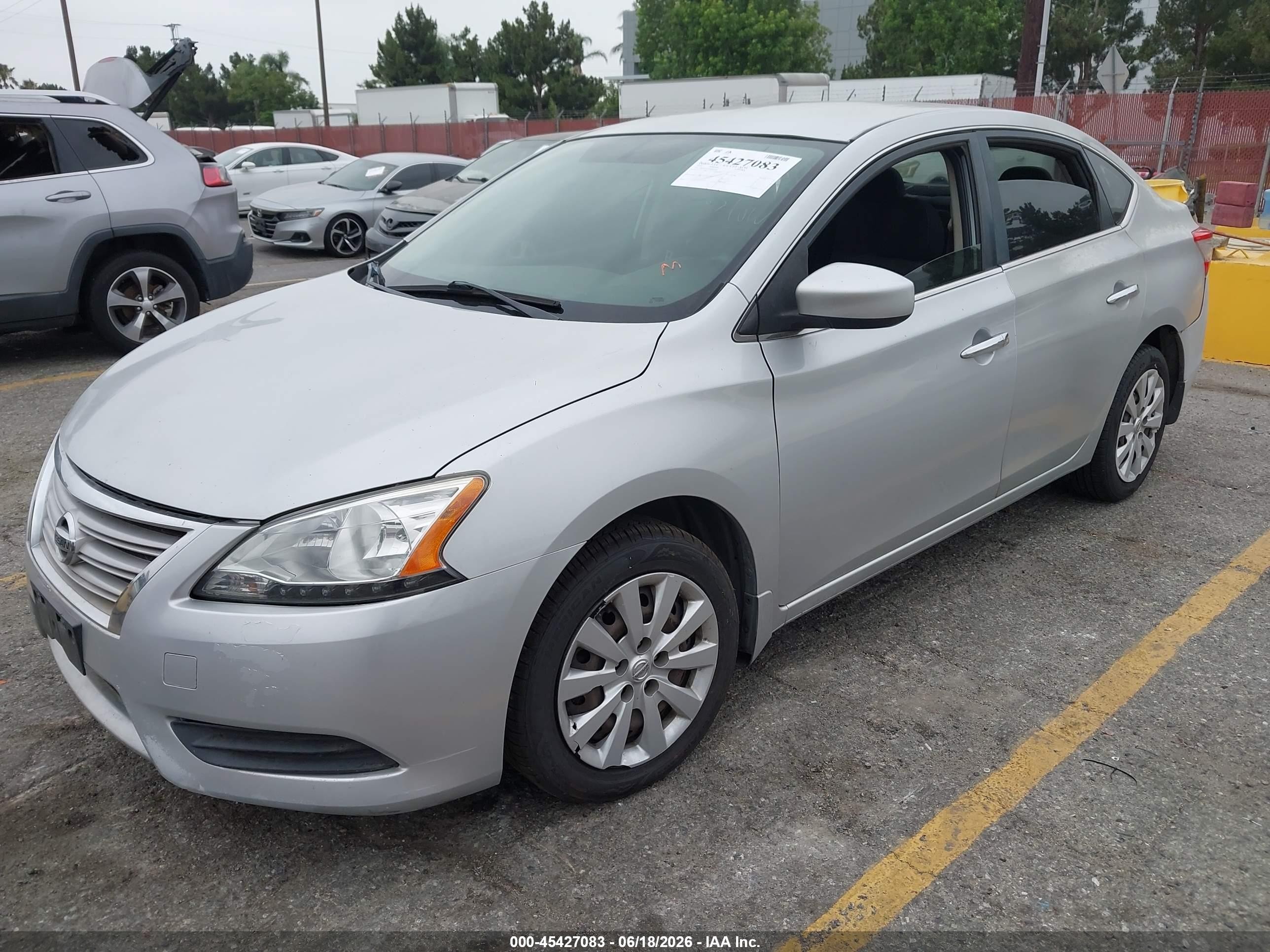 2014 Nissan Sentra Fe+ S/fe+ Sv/s/sl/sr/sv Gray vin: 1N4AB7AP3EN852104
