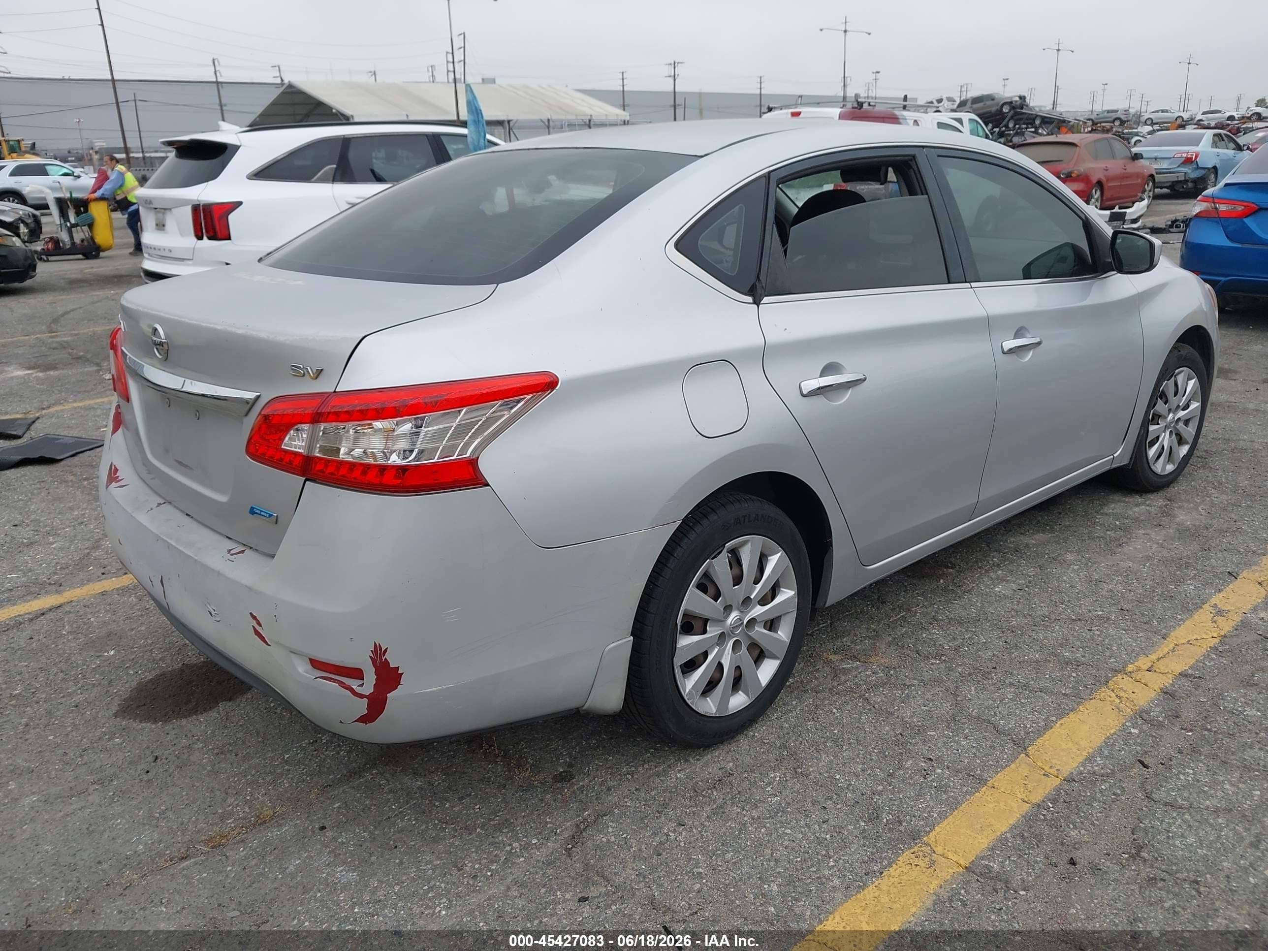 2014 Nissan Sentra Fe+ S/fe+ Sv/s/sl/sr/sv Gray vin: 1N4AB7AP3EN852104
