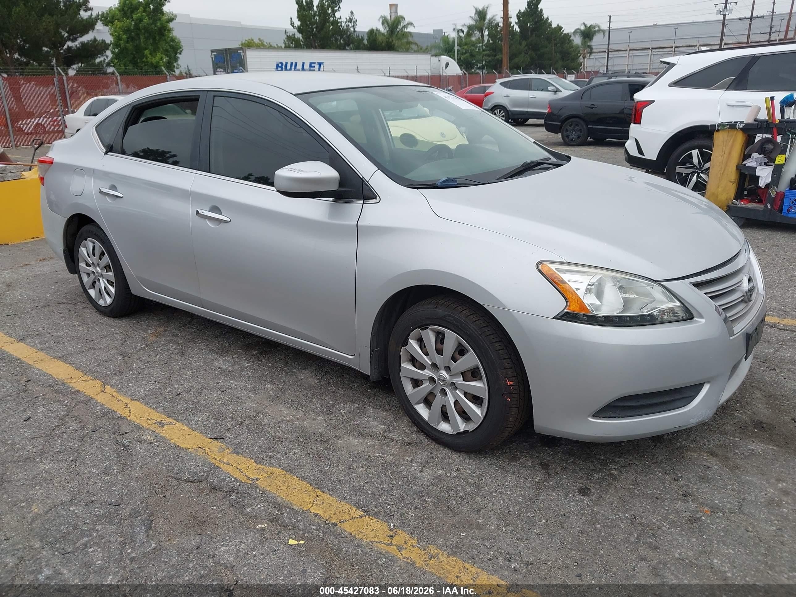 2014 Nissan Sentra Fe+ S/fe+ Sv/s/sl/sr/sv Gray vin: 1N4AB7AP3EN852104