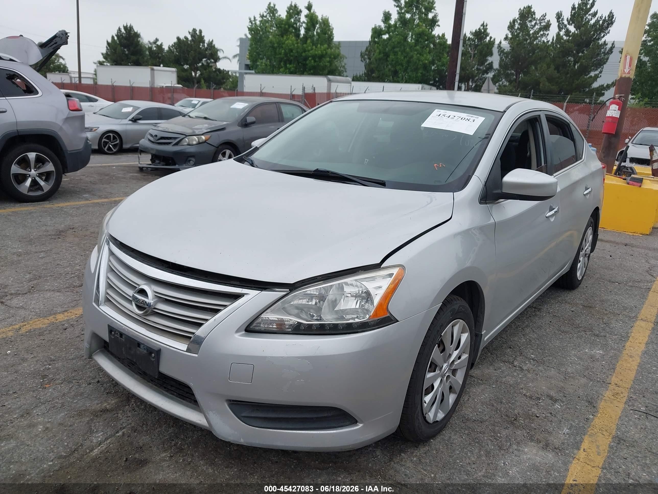 2014 Nissan Sentra Fe+ S/fe+ Sv/s/sl/sr/sv Gray vin: 1N4AB7AP3EN852104