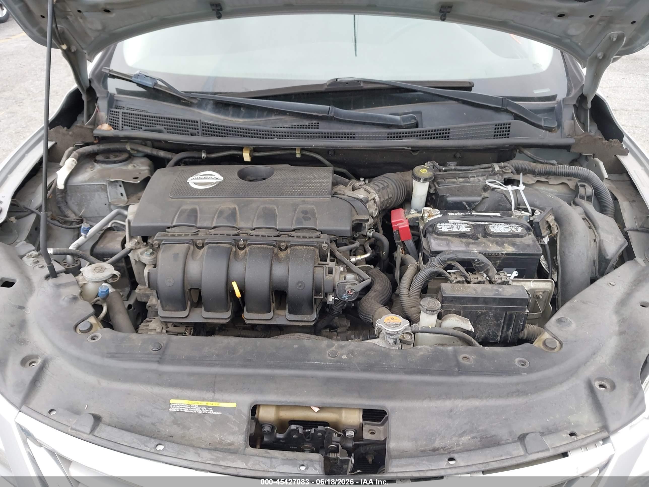 2014 Nissan Sentra Fe+ S/fe+ Sv/s/sl/sr/sv Gray vin: 1N4AB7AP3EN852104