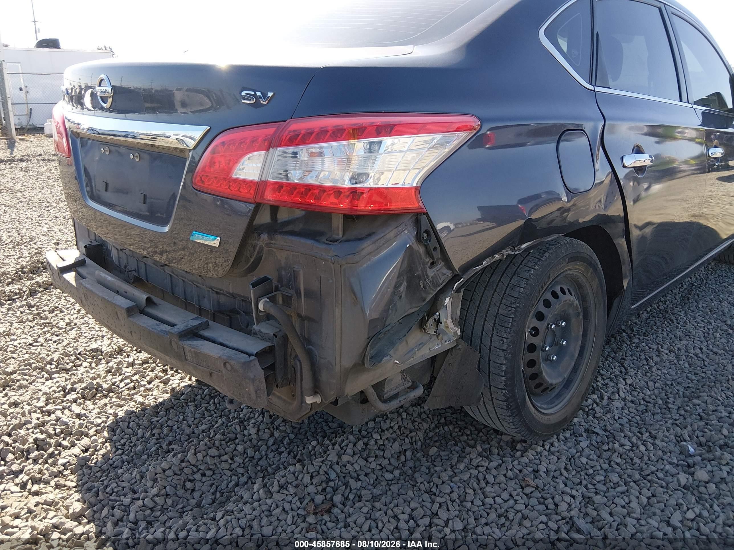 2014 Nissan Sentra Fe+ S/fe+ Sv/s/sl/sr/sv Gray vin: 1N4AB7AP3EN854094