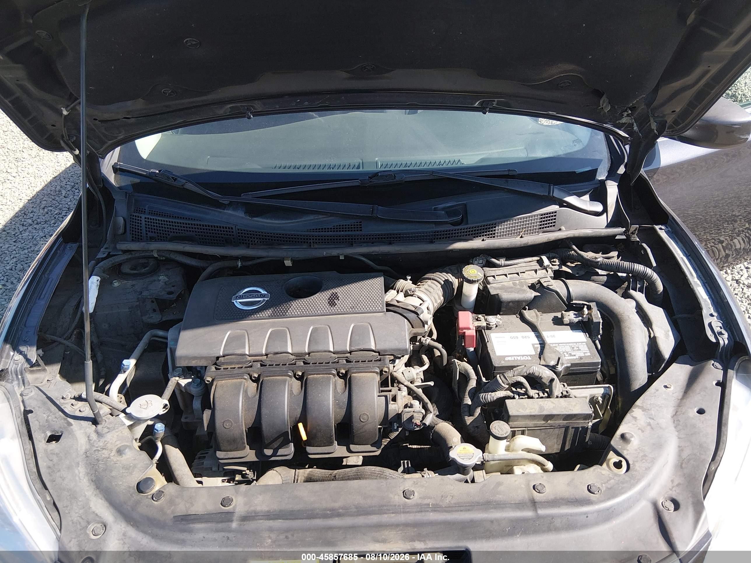 2014 Nissan Sentra Fe+ S/fe+ Sv/s/sl/sr/sv Gray vin: 1N4AB7AP3EN854094