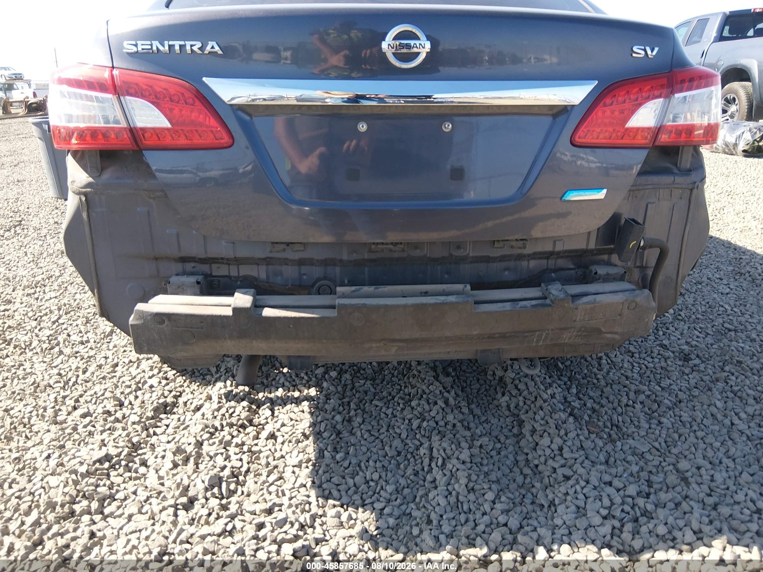 2014 Nissan Sentra Fe+ S/fe+ Sv/s/sl/sr/sv Gray vin: 1N4AB7AP3EN854094