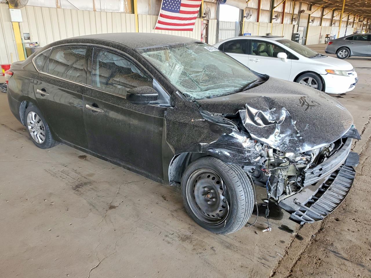 2014 Nissan Sentra S Black vin: 1N4AB7AP3EN855178