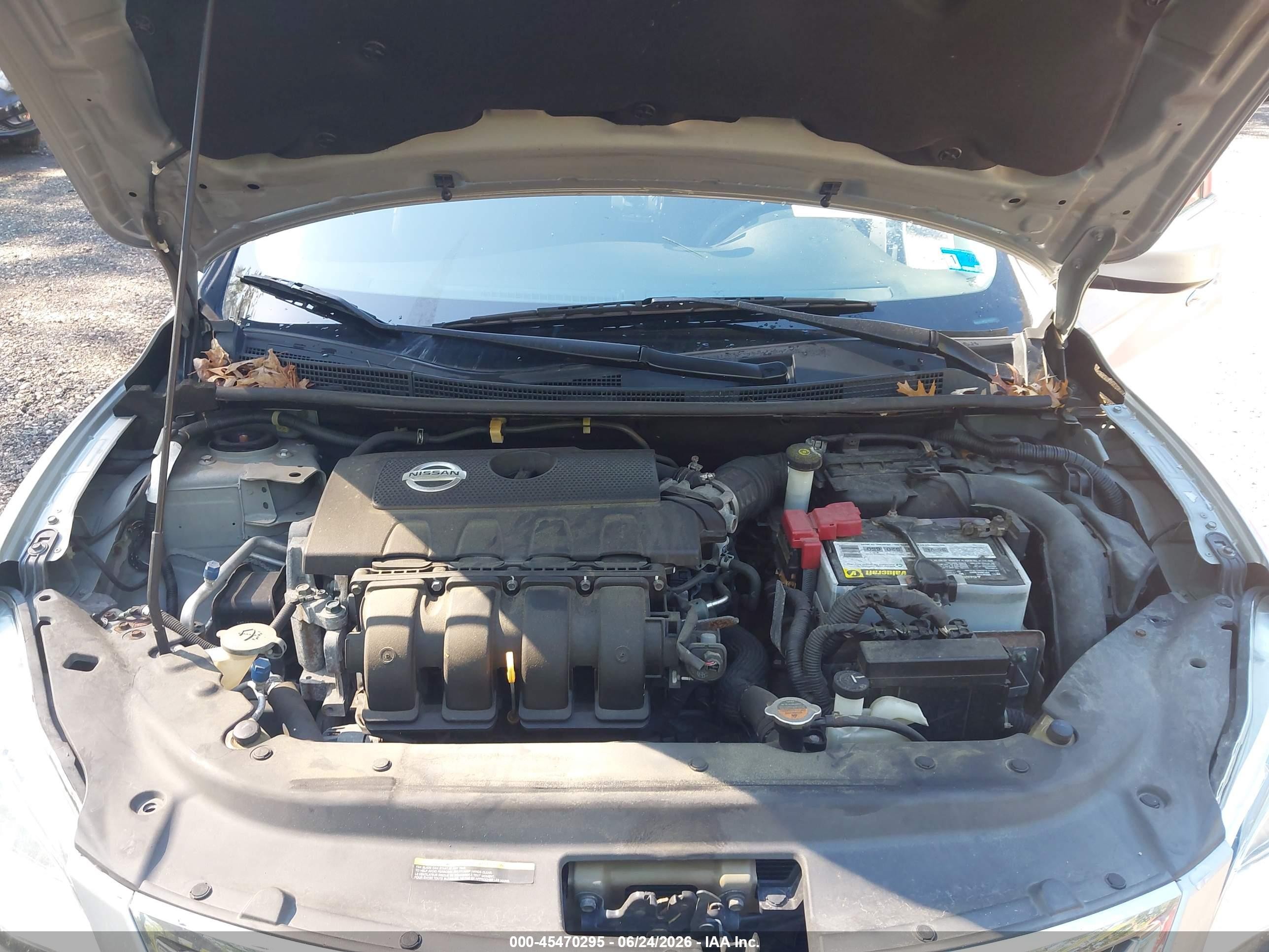 2014 Nissan Sentra Sv Silver vin: 1N4AB7AP3EN855908