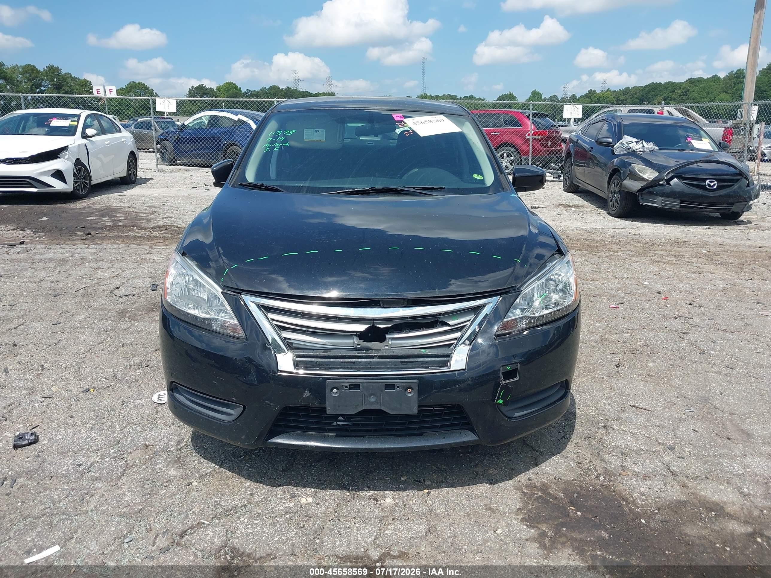2013 Nissan Sentra Sv Black vin: 1N4AB7AP4DN902099