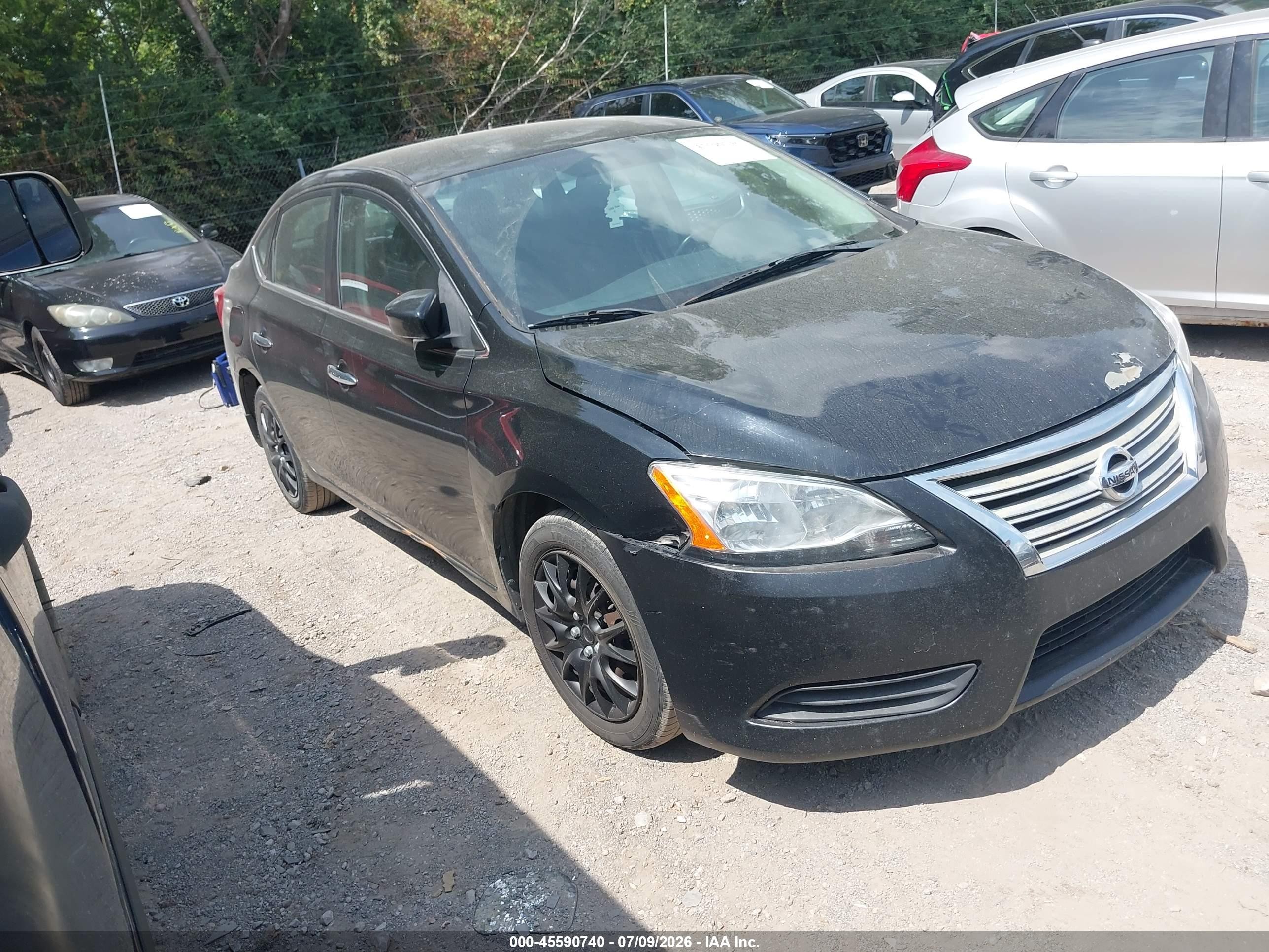 2013 Nissan Sentra Sv Black vin: 1N4AB7AP4DN906735