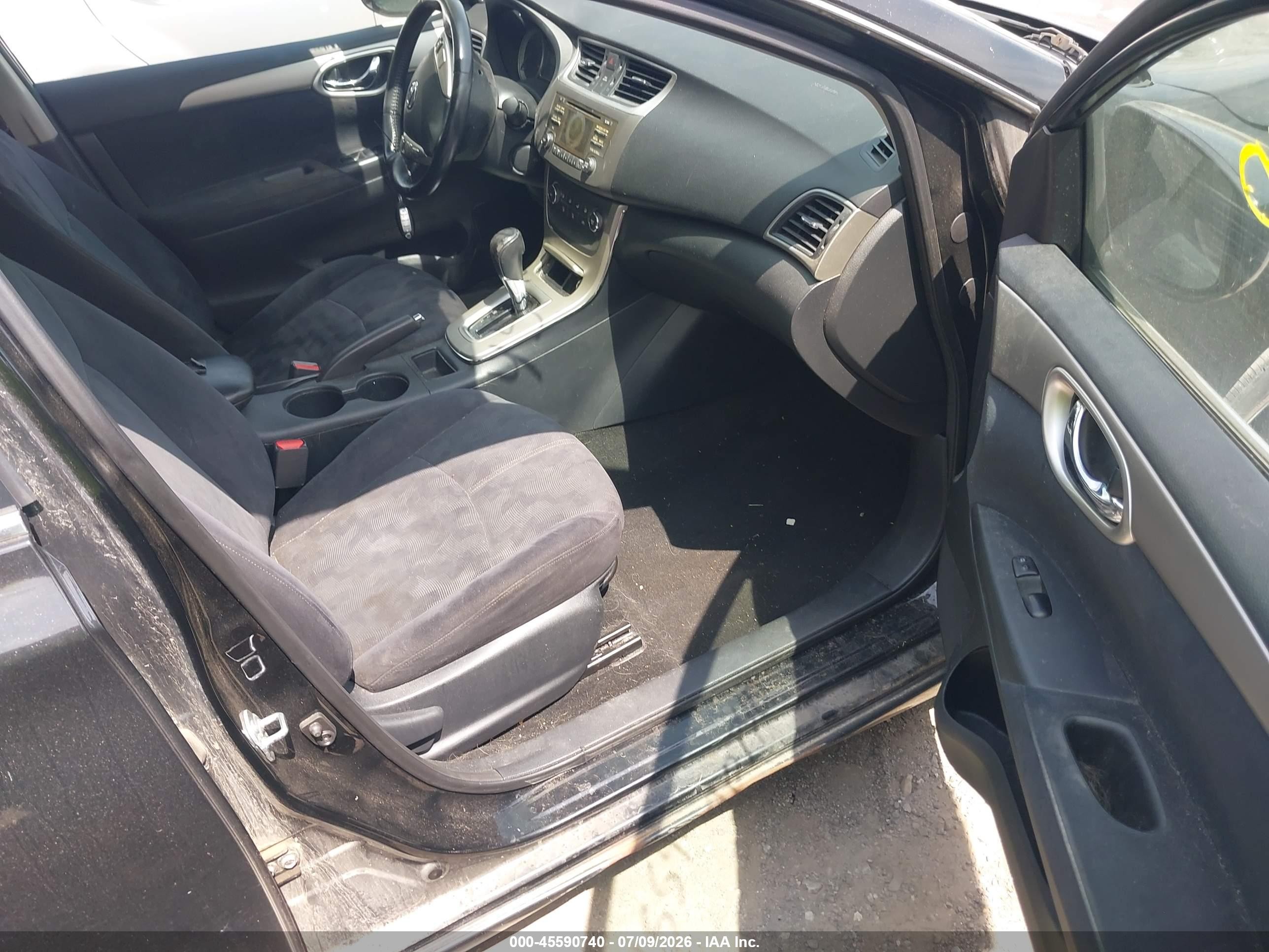 2013 Nissan Sentra Sv Black vin: 1N4AB7AP4DN906735