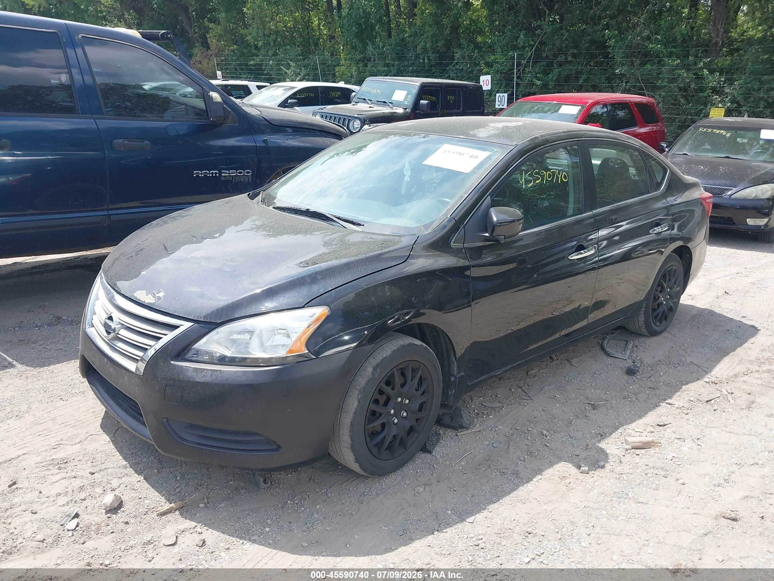 2013 Nissan Sentra Sv Black vin: 1N4AB7AP4DN906735