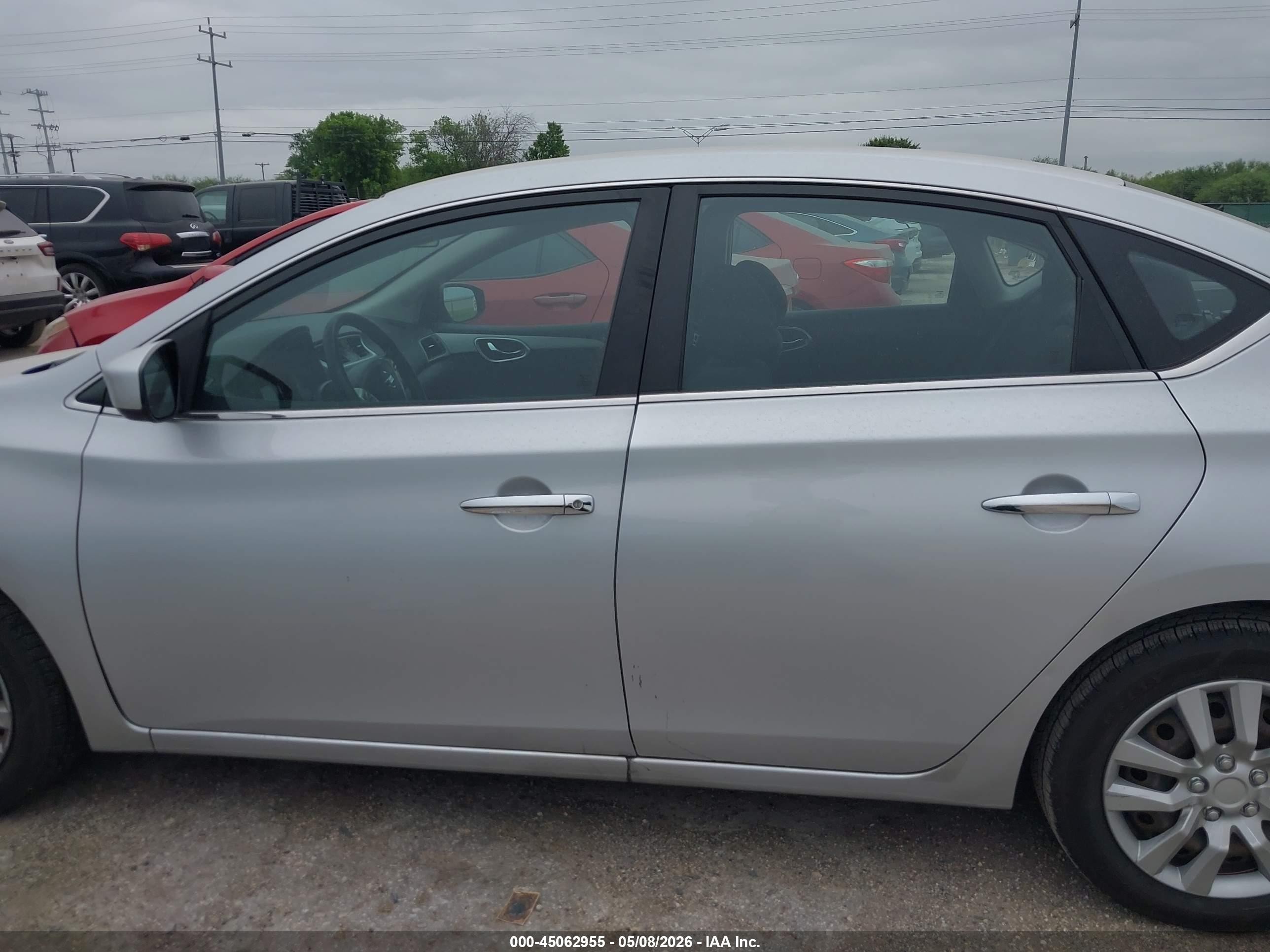 2013 Nissan Sentra Sv Silver vin: 1N4AB7AP5DN905674