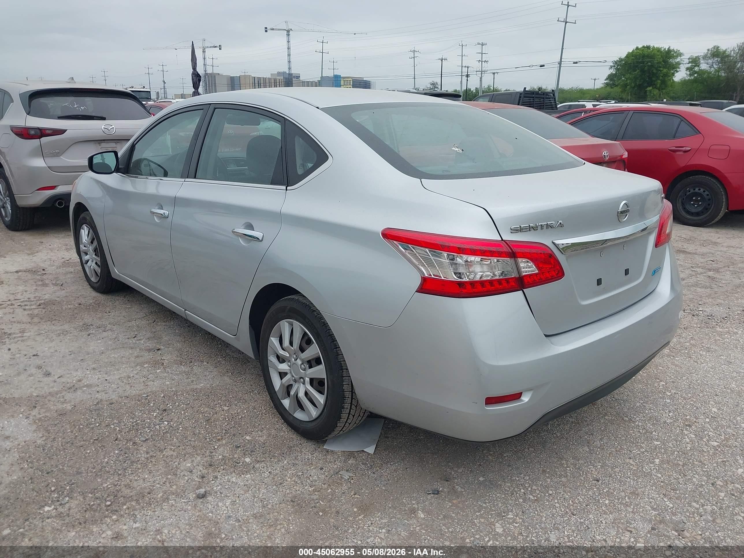 2013 Nissan Sentra Sv Silver vin: 1N4AB7AP5DN905674