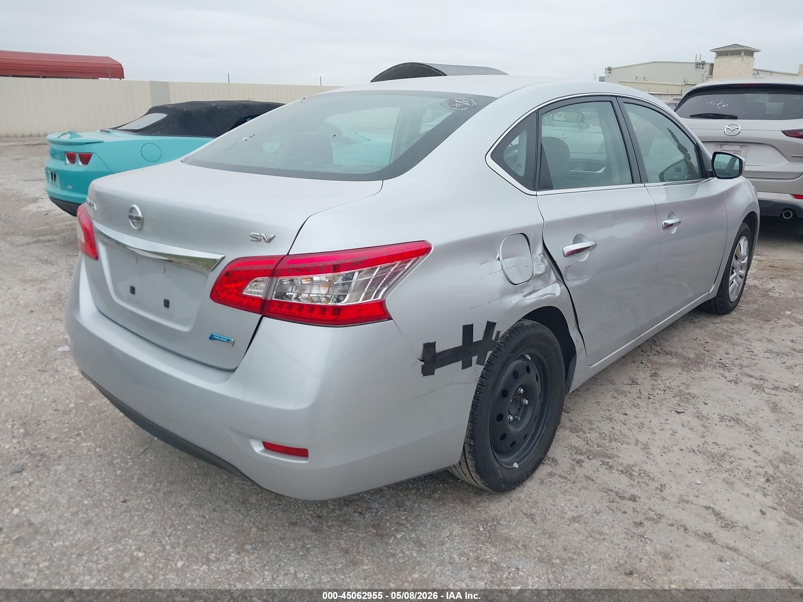 2013 Nissan Sentra Sv Silver vin: 1N4AB7AP5DN905674