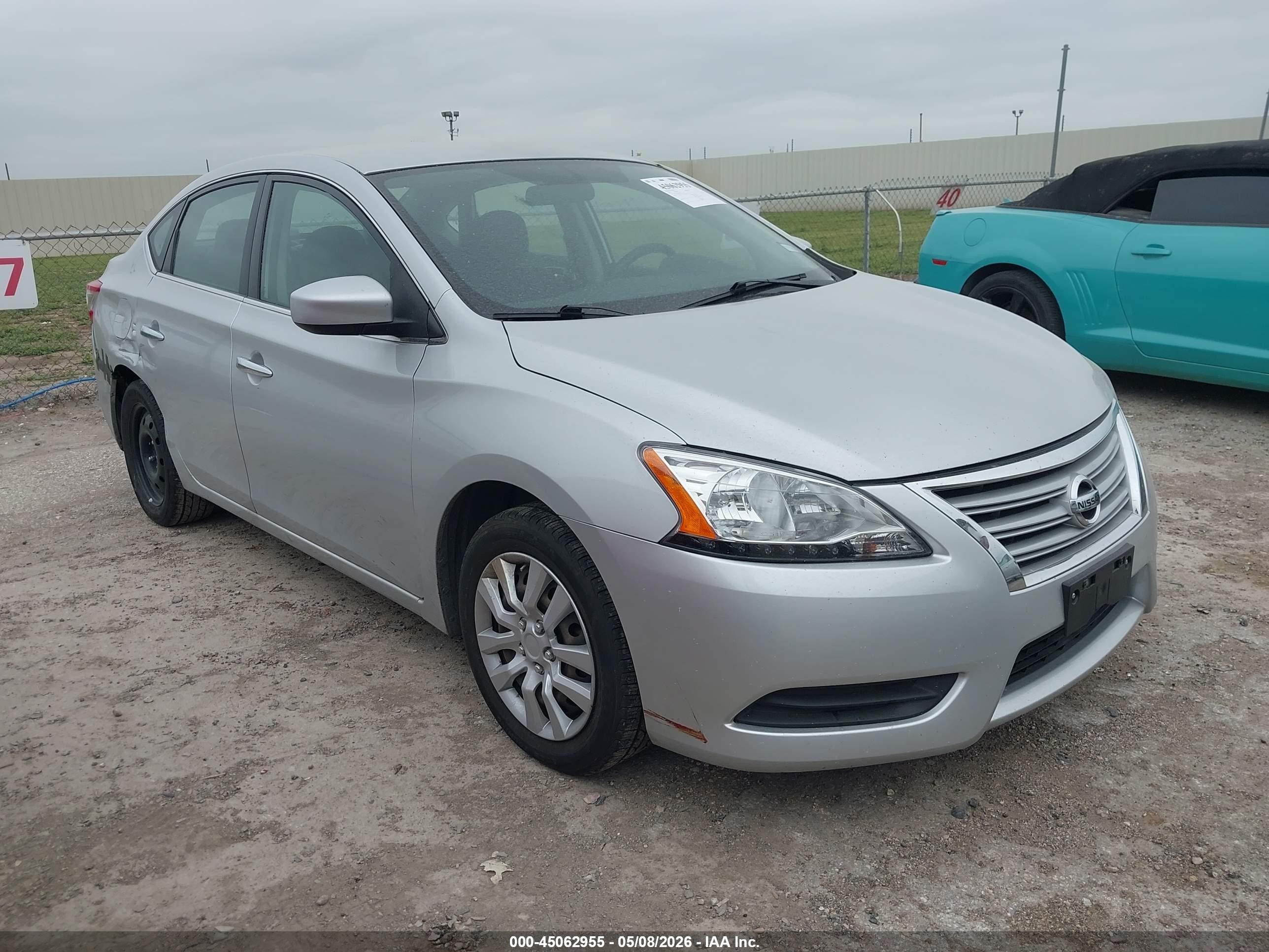 2013 Nissan Sentra Sv Silver vin: 1N4AB7AP5DN905674