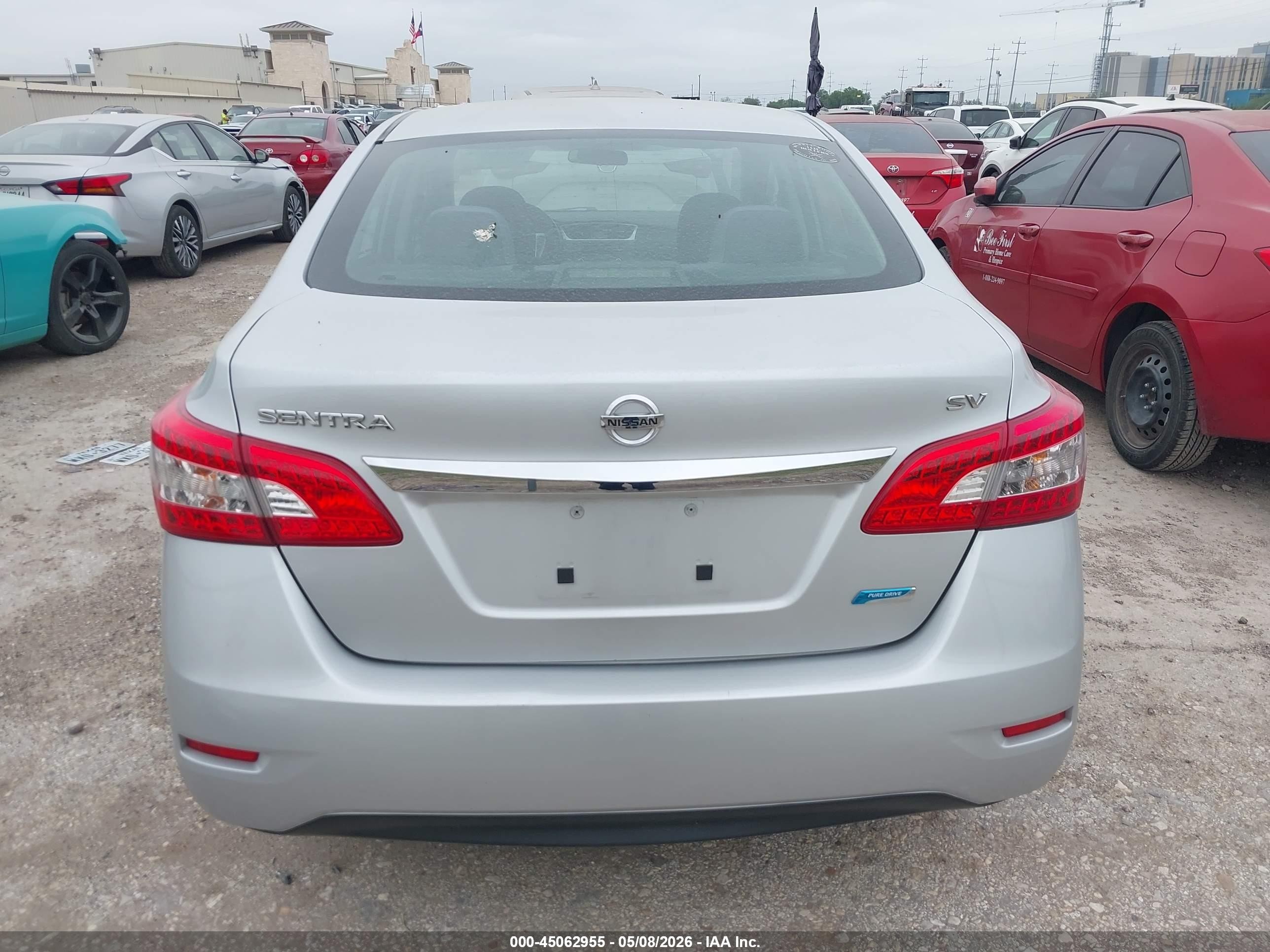 2013 Nissan Sentra Sv Silver vin: 1N4AB7AP5DN905674