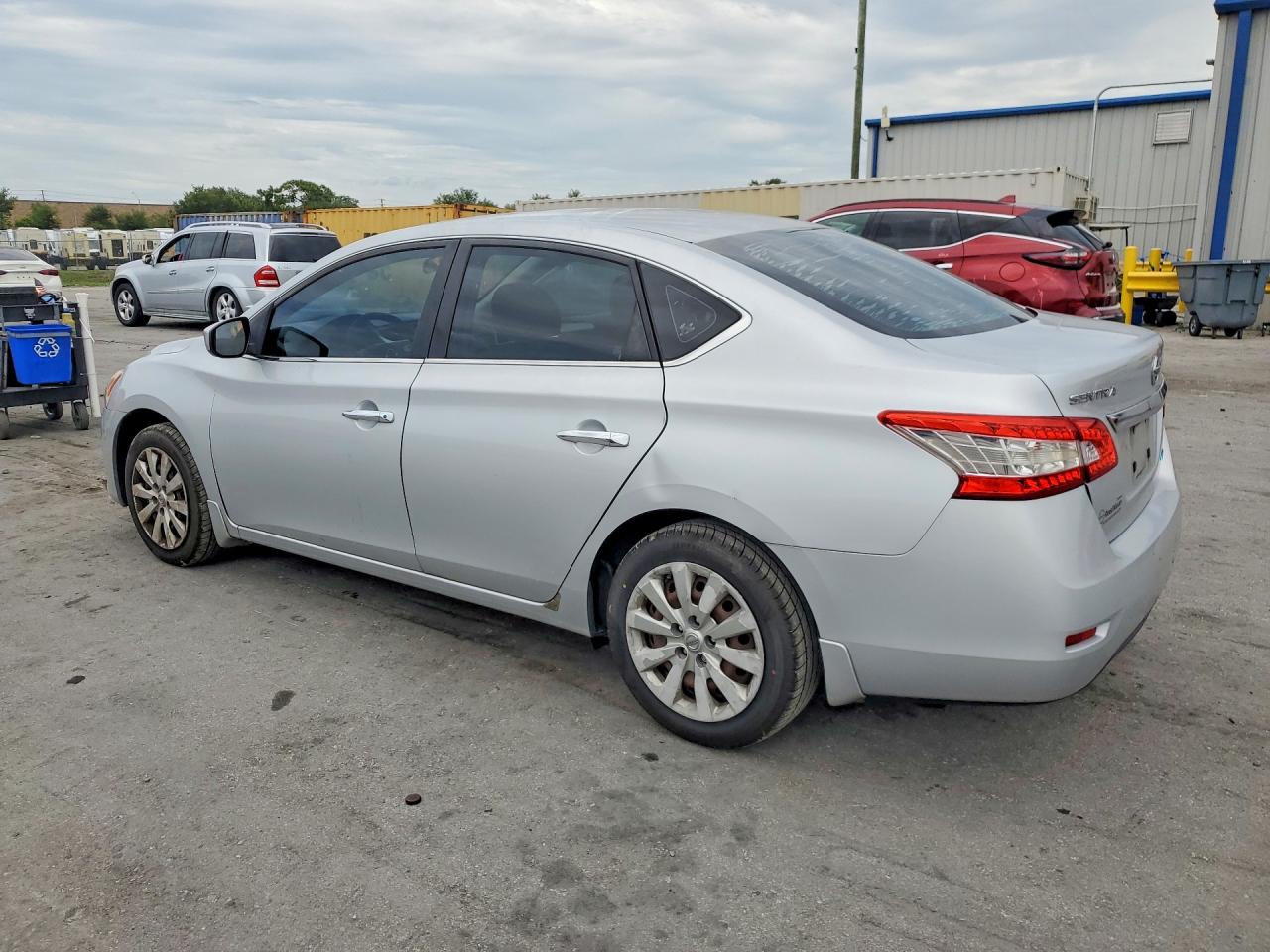 2013 Nissan Sentra Sv Серебряный vin: 1N4AB7AP5DN908218
