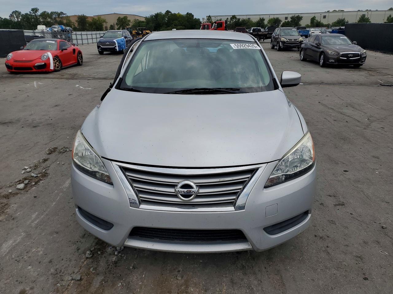 2013 Nissan Sentra Sv Серебряный vin: 1N4AB7AP5DN908218