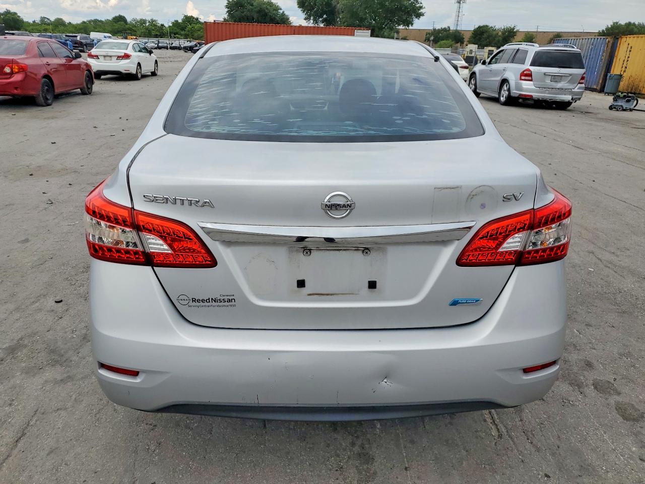 2013 Nissan Sentra Sv Серебряный vin: 1N4AB7AP5DN908218