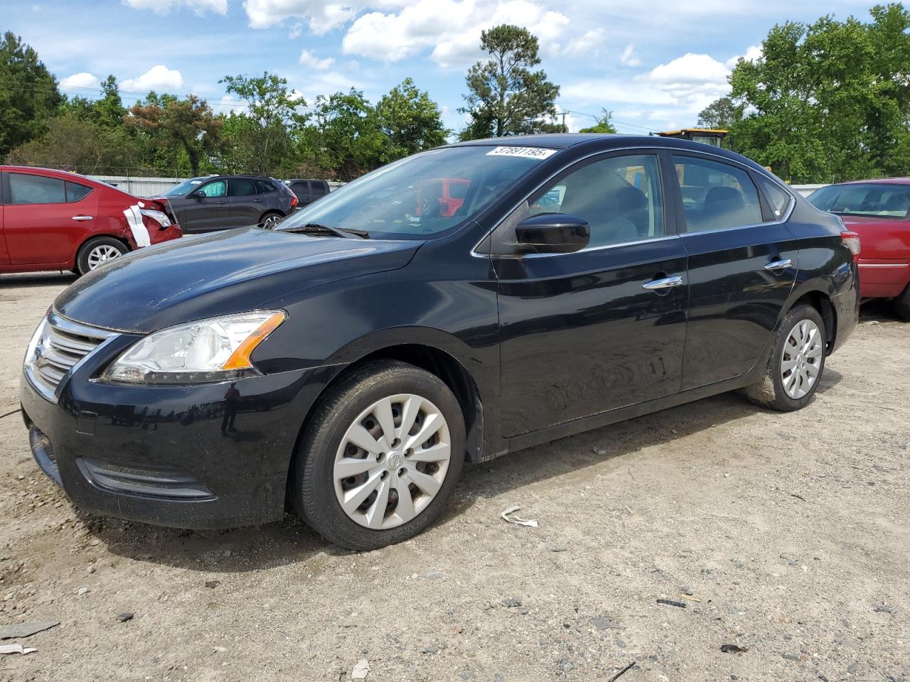 2013 Nissan Sentra S Черный vin: 1N4AB7AP5DN909336