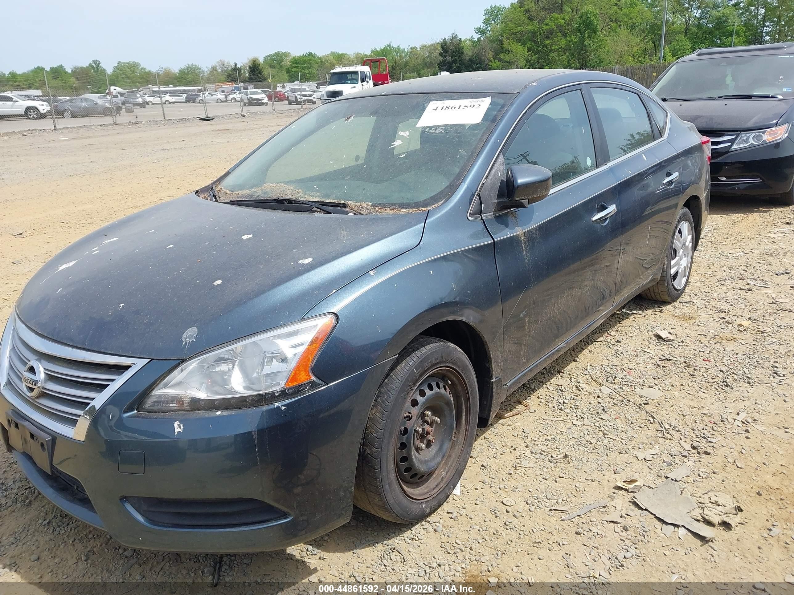 2014 Nissan Sentra Fe+ S/fe+ Sv/s/sl/sr/sv Green vin: 1N4AB7AP5EN852931