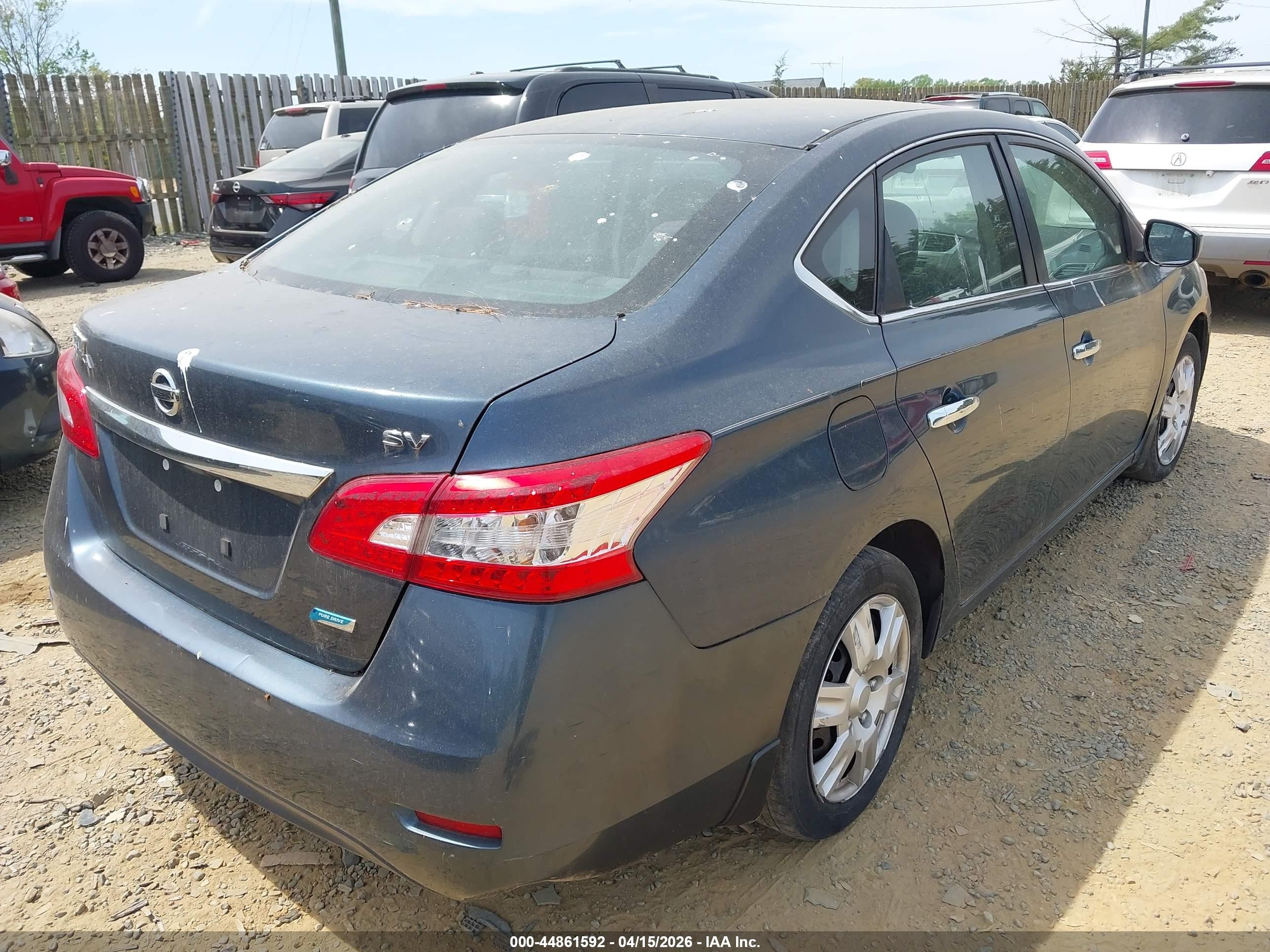 2014 Nissan Sentra Fe+ S/fe+ Sv/s/sl/sr/sv Green vin: 1N4AB7AP5EN852931