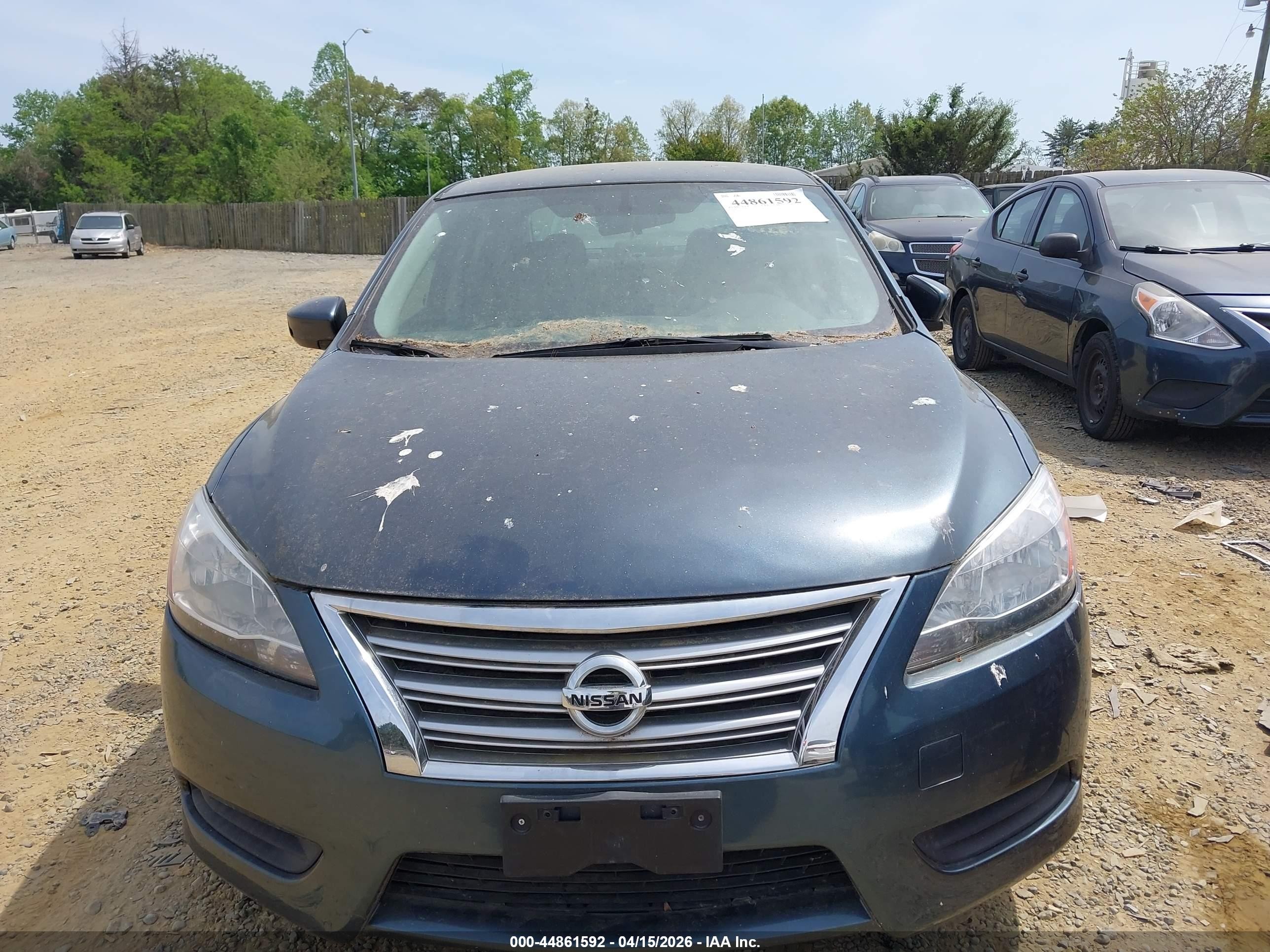 2014 Nissan Sentra Fe+ S/fe+ Sv/s/sl/sr/sv Green vin: 1N4AB7AP5EN852931