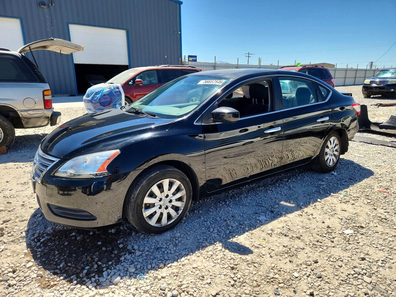 2013 Nissan Sentra S Black vin: 1N4AB7AP6DN904646