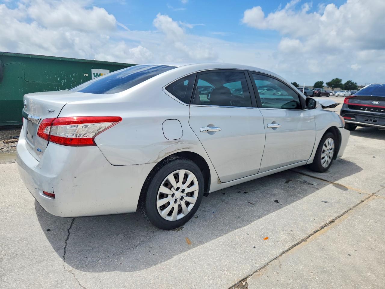 2013 Nissan Sentra Sv Silver vin: 1N4AB7AP6DN906011