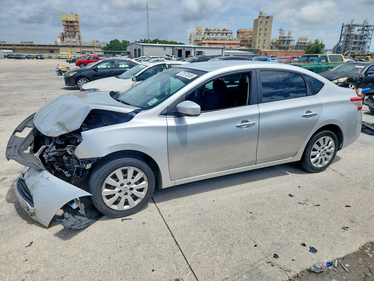 2013 Nissan Sentra Sv Silver vin: 1N4AB7AP6DN906011