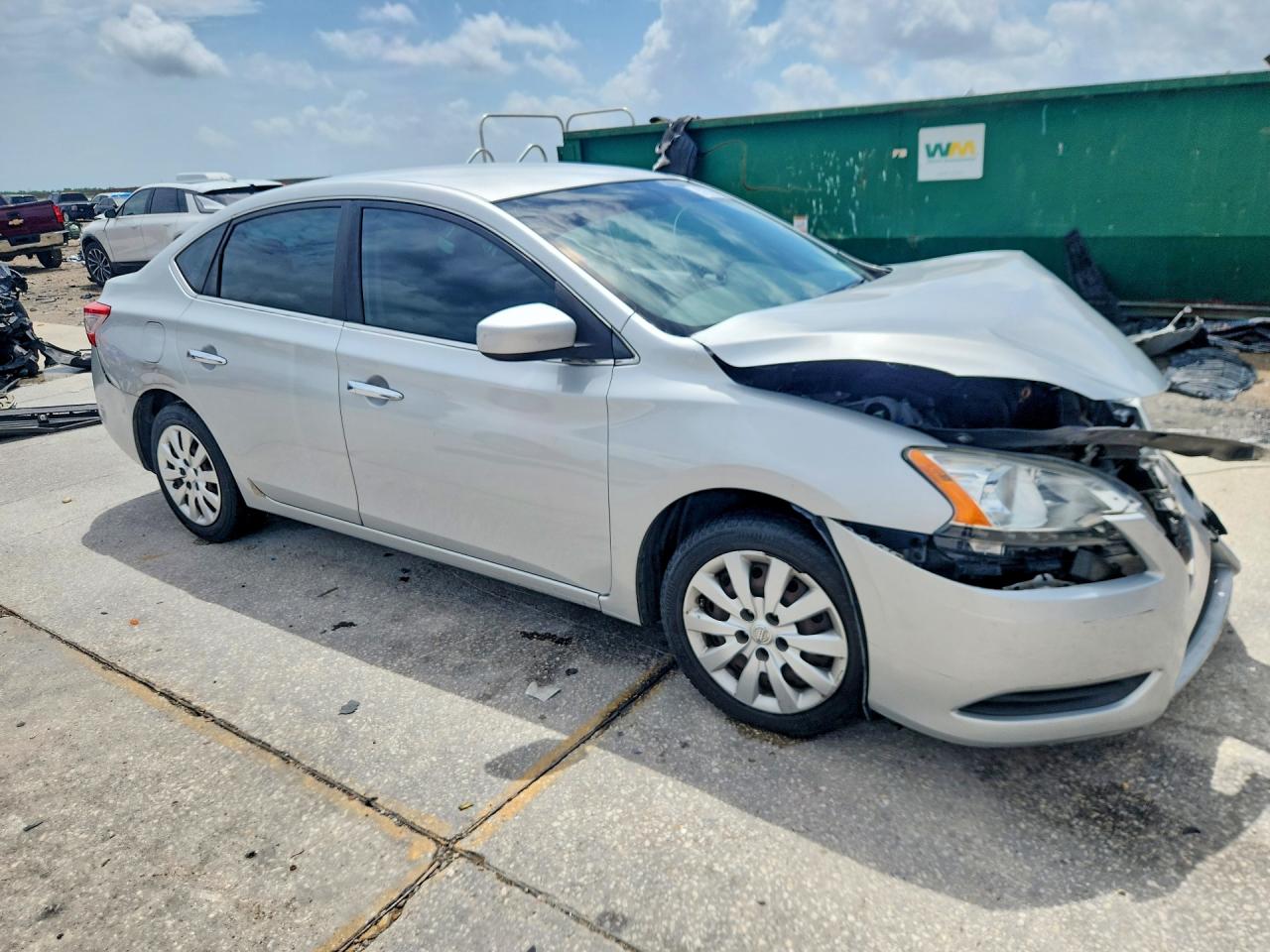 2013 Nissan Sentra Sv Silver vin: 1N4AB7AP6DN906011
