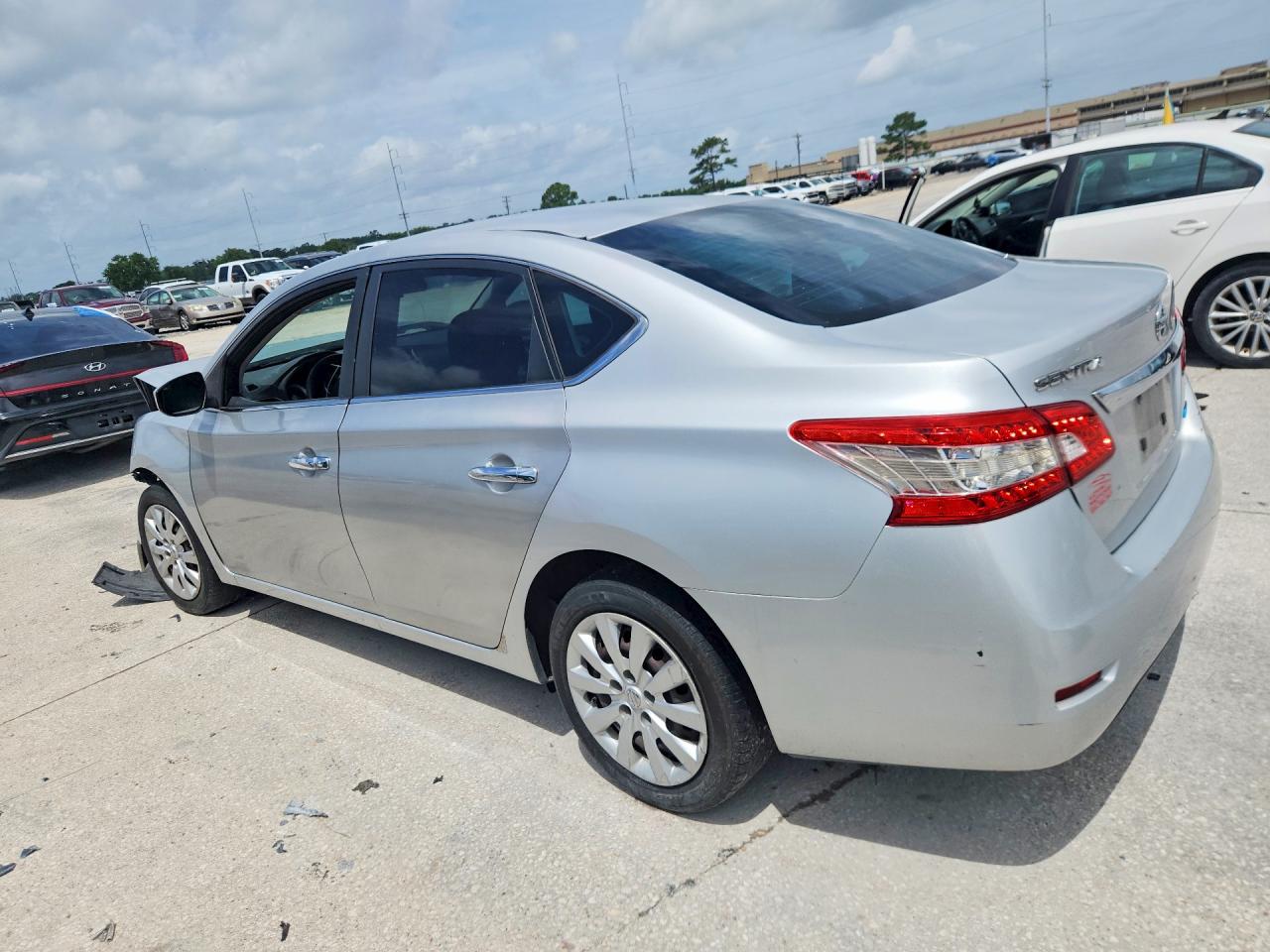 2013 Nissan Sentra Sv Silver vin: 1N4AB7AP6DN906011