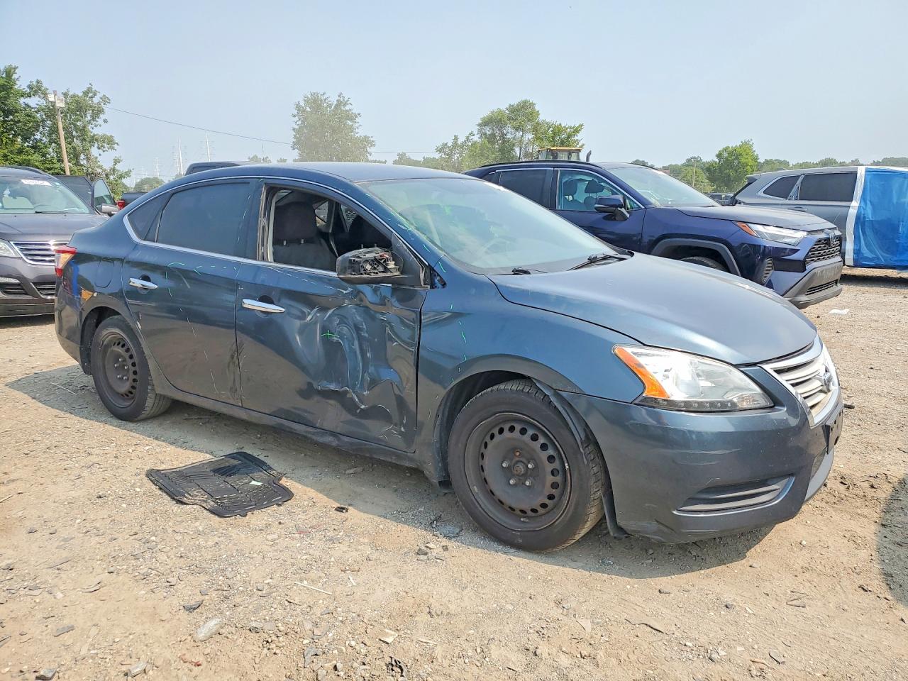 2013 Nissan Sentra S Blue vin: 1N4AB7AP7DN907605