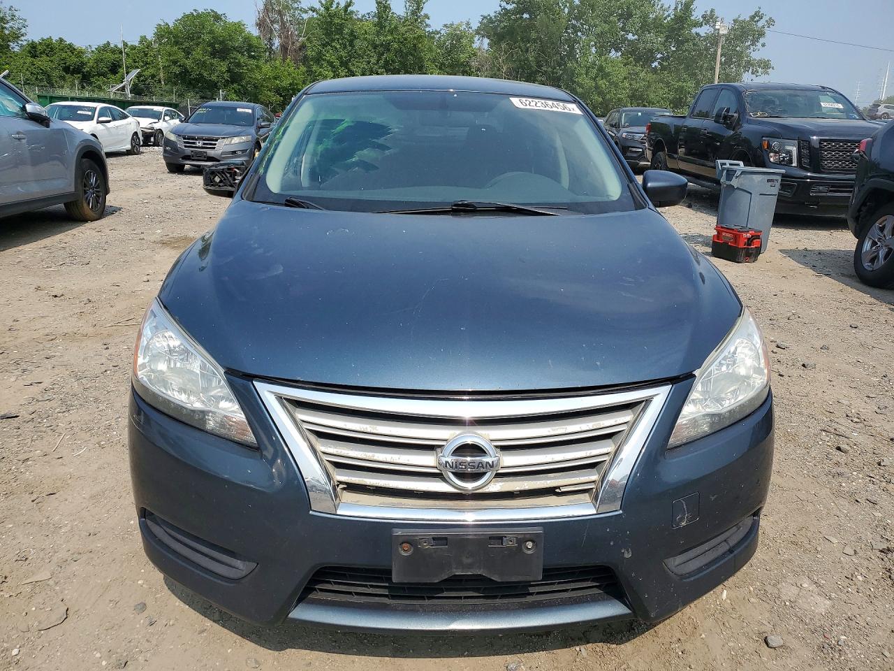2013 Nissan Sentra S Blue vin: 1N4AB7AP7DN907605