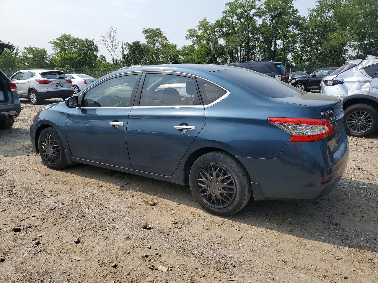 2013 Nissan Sentra S Blue vin: 1N4AB7AP7DN907605